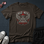 Miles and metal running T-shirt