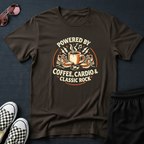 Powered by Coffe, Cardio and classic rock T-Shirt