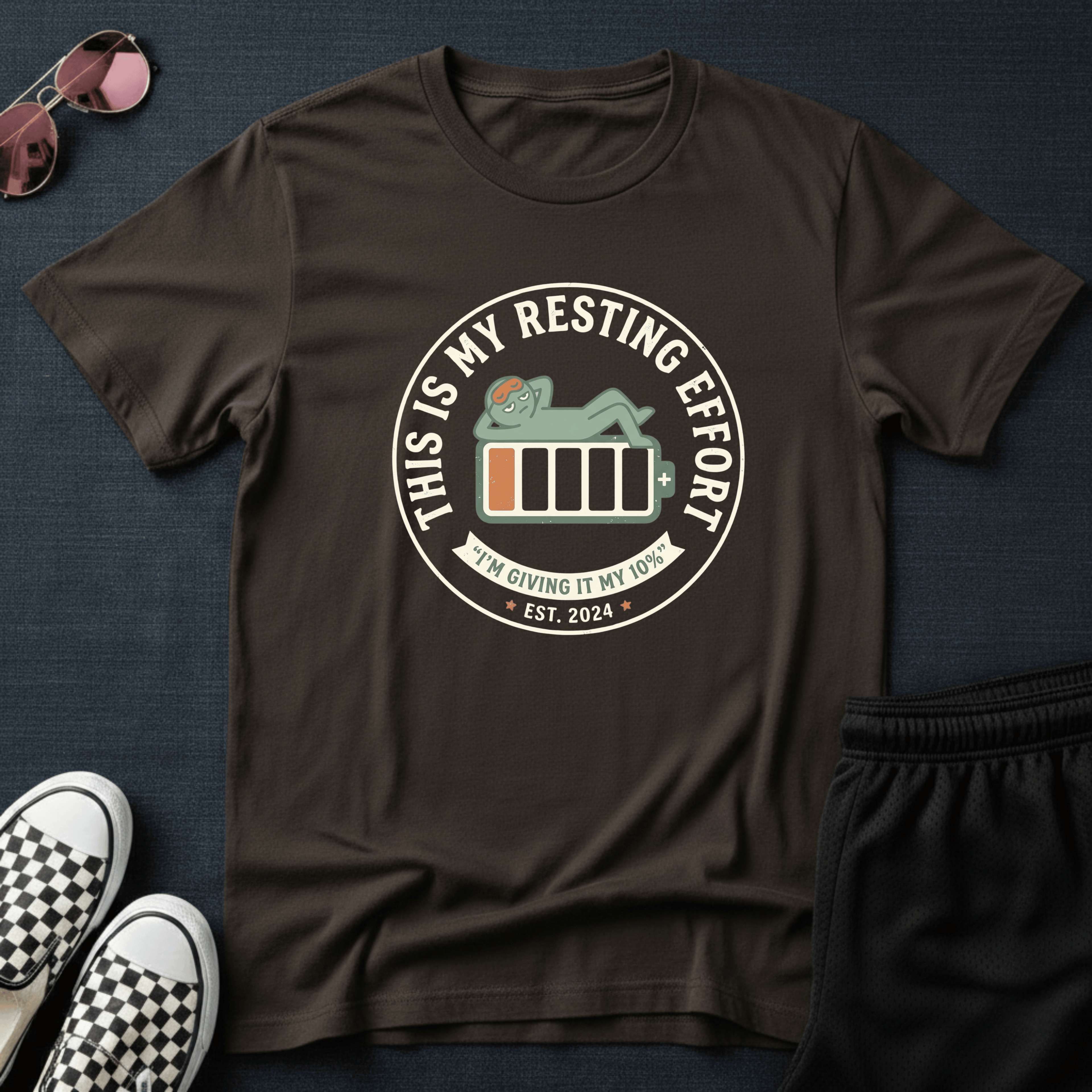 This is my resting effort T-shirt