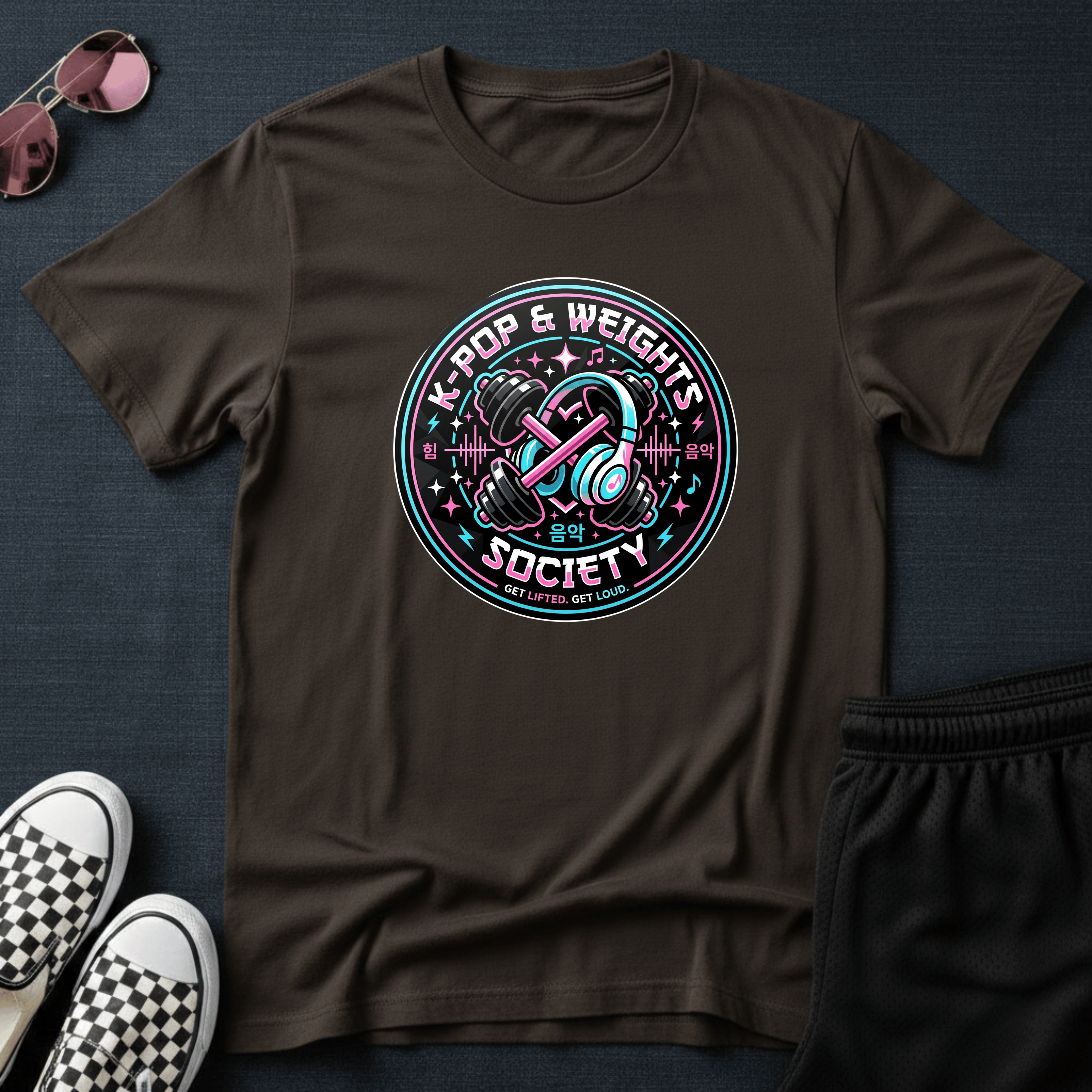 K-pop and weights T-shirt