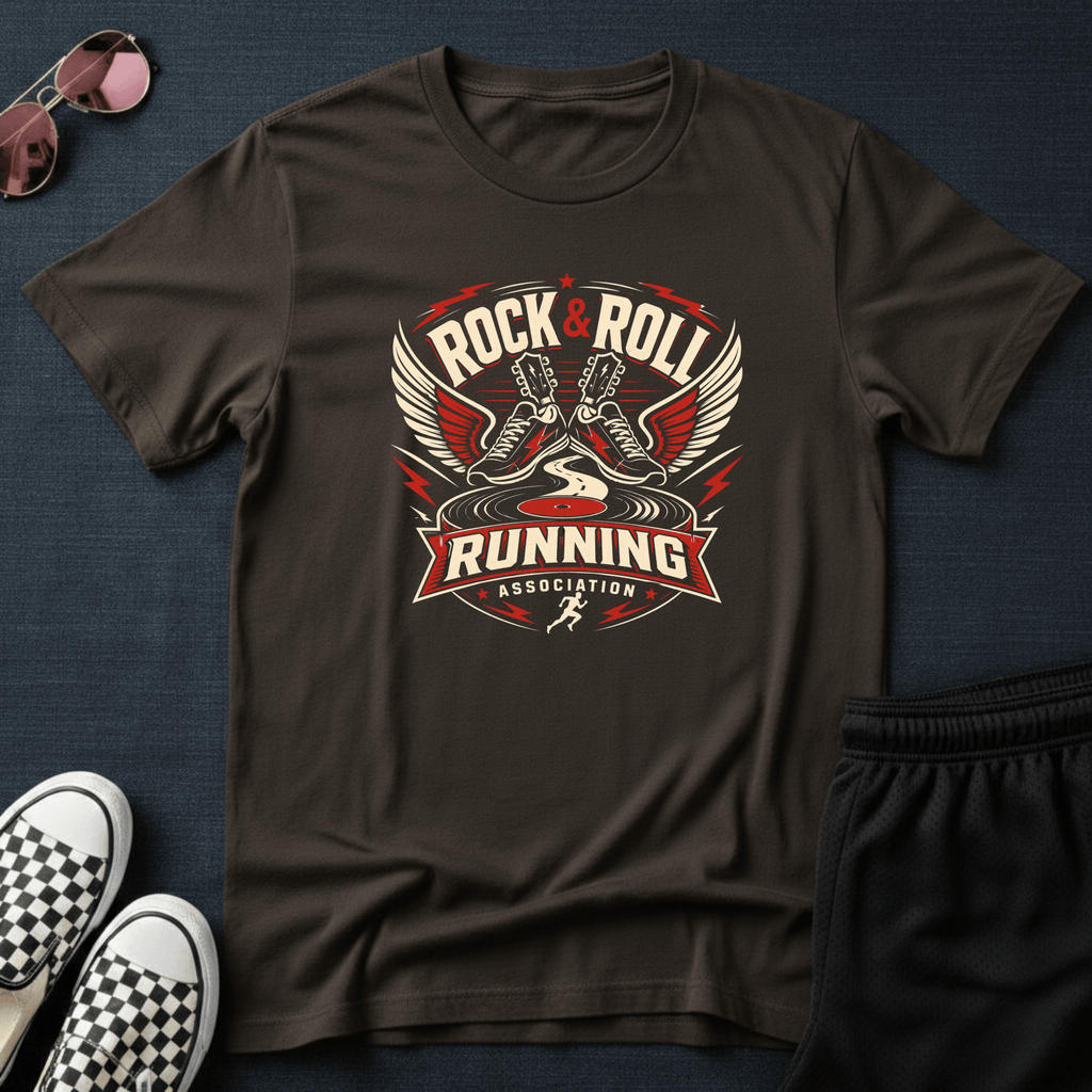 Rock & roll running T-shirt
