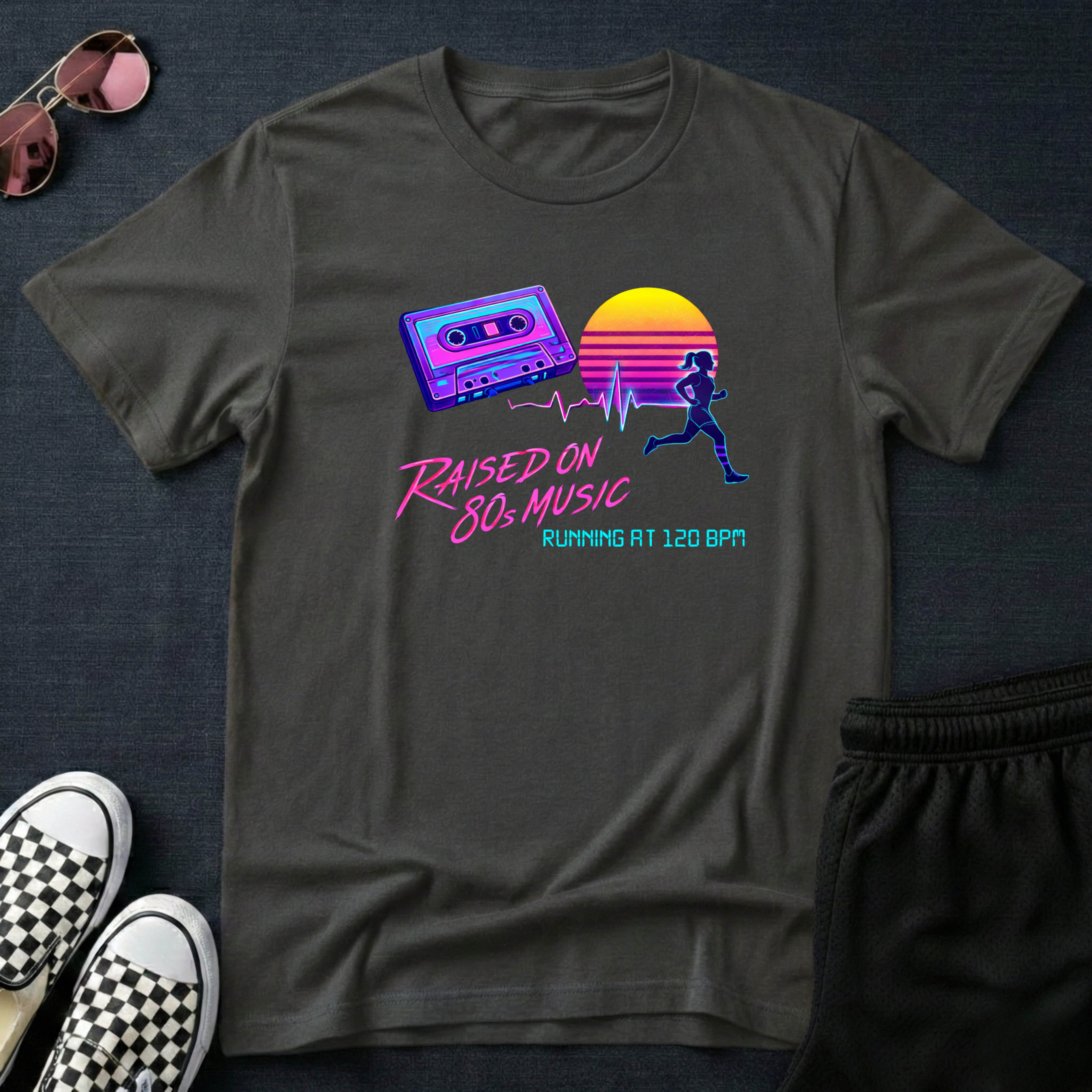 Raised on 80s music T-Shirt