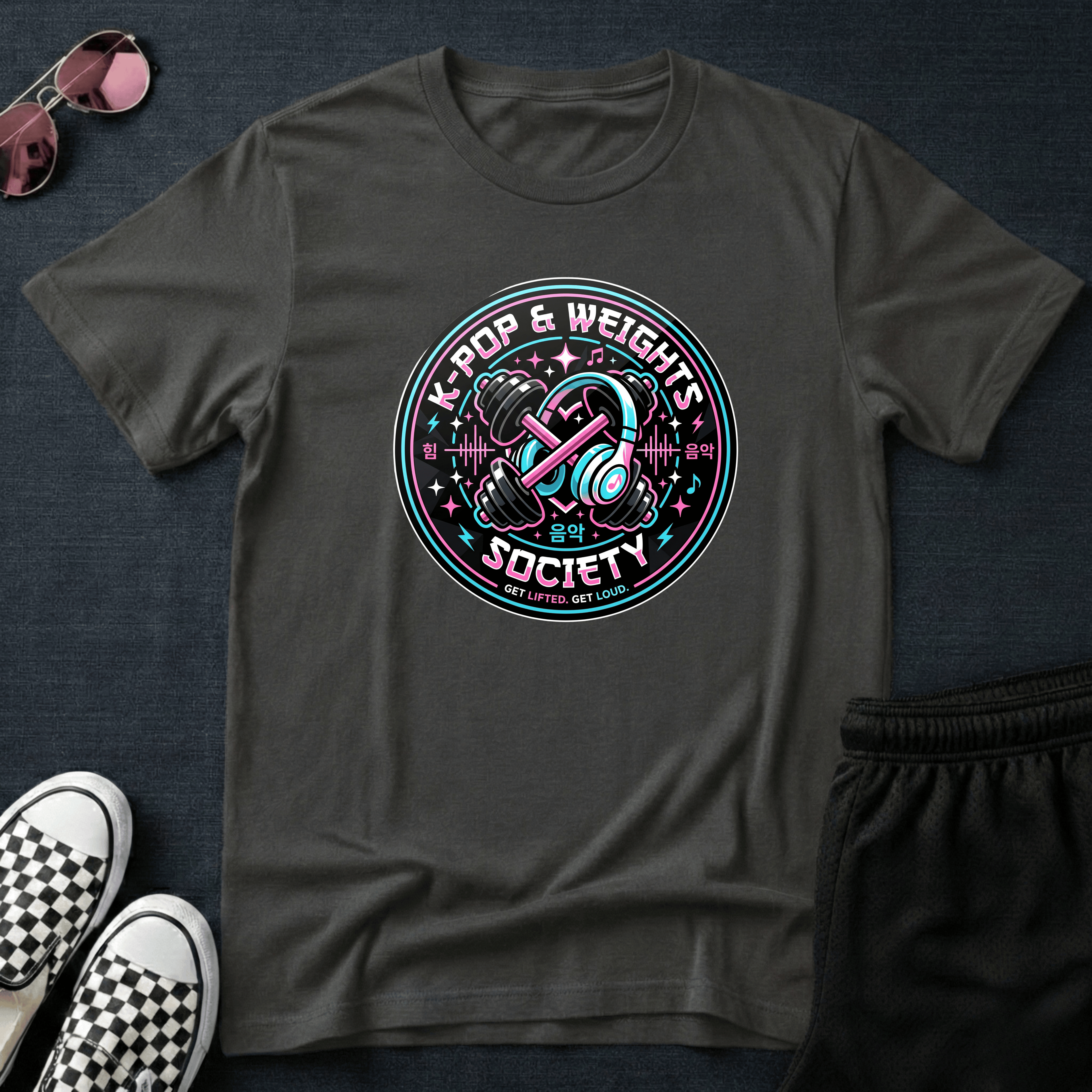 K-pop and weights T-shirt