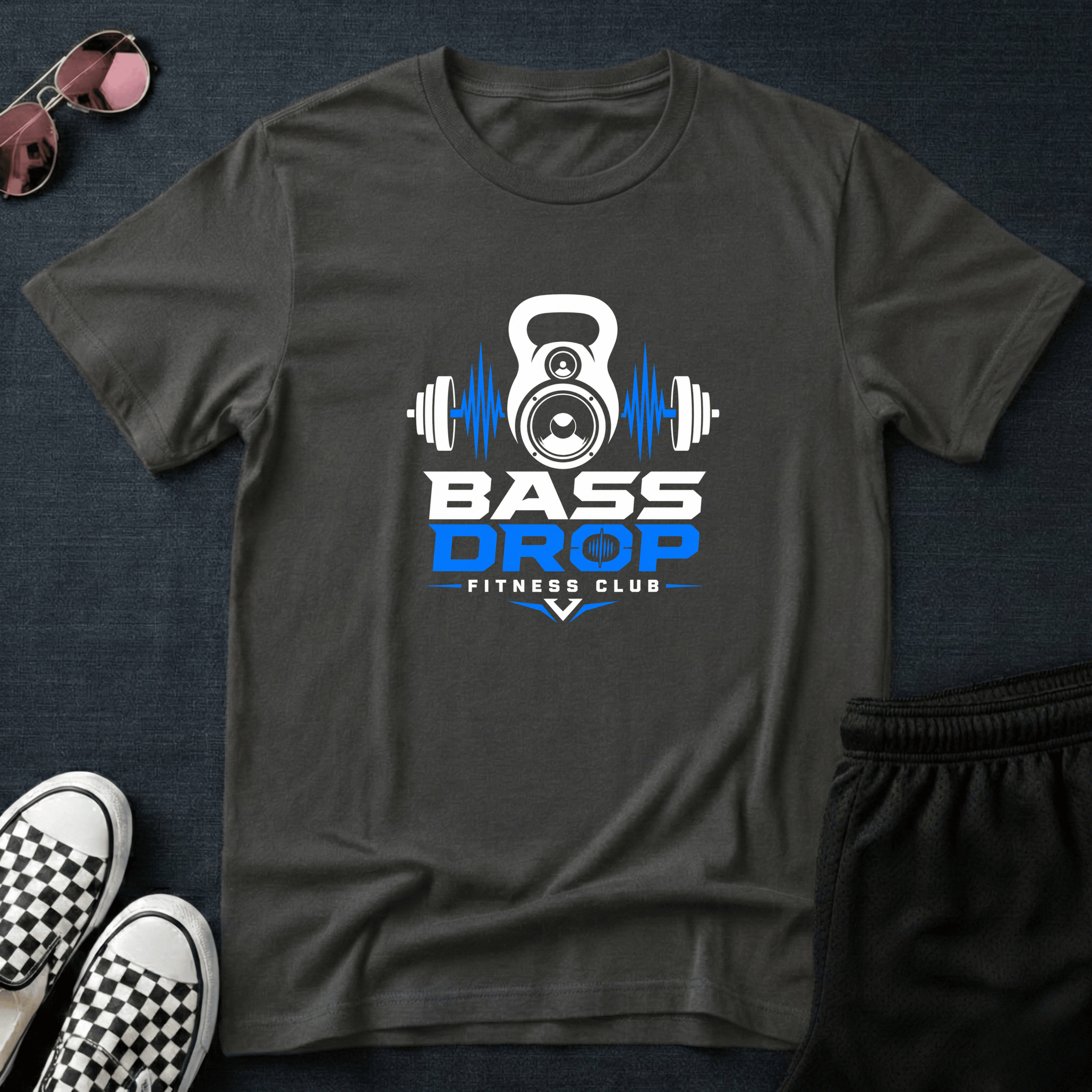 Bass drop fitness club T-shirt