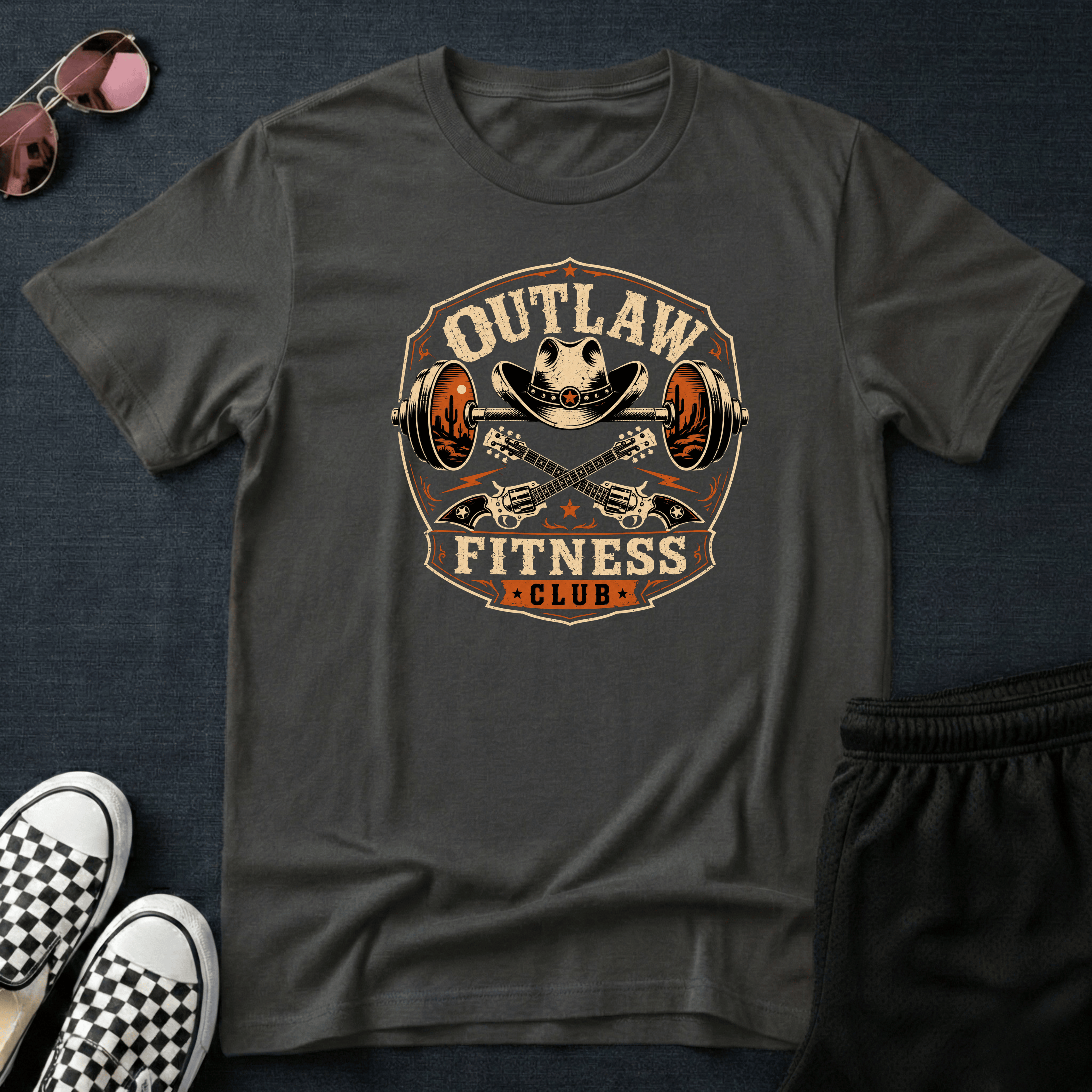 Outlaw fitness club T-shirt