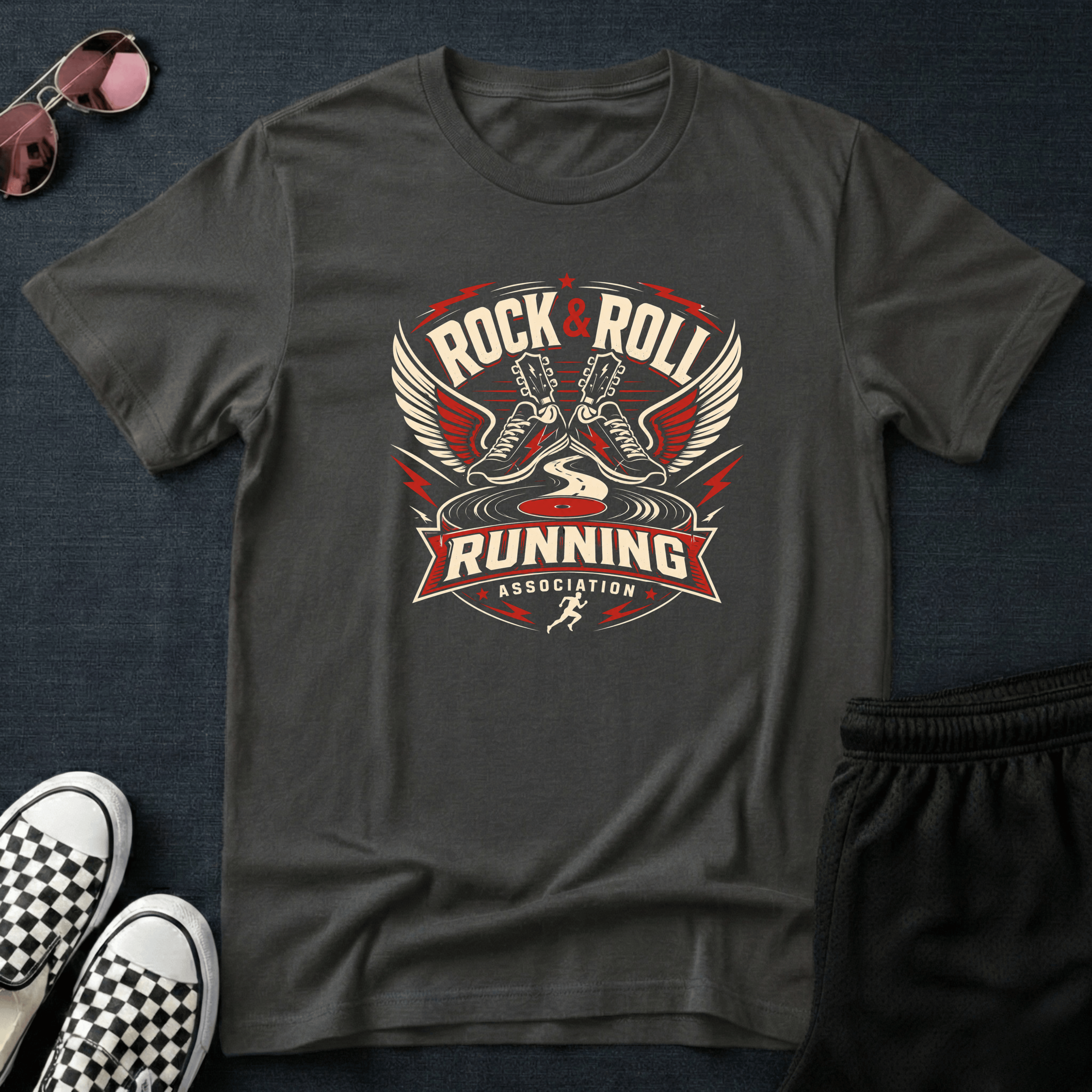 Rock & roll running T-shirt