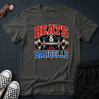 Beats and barbells T-shirt