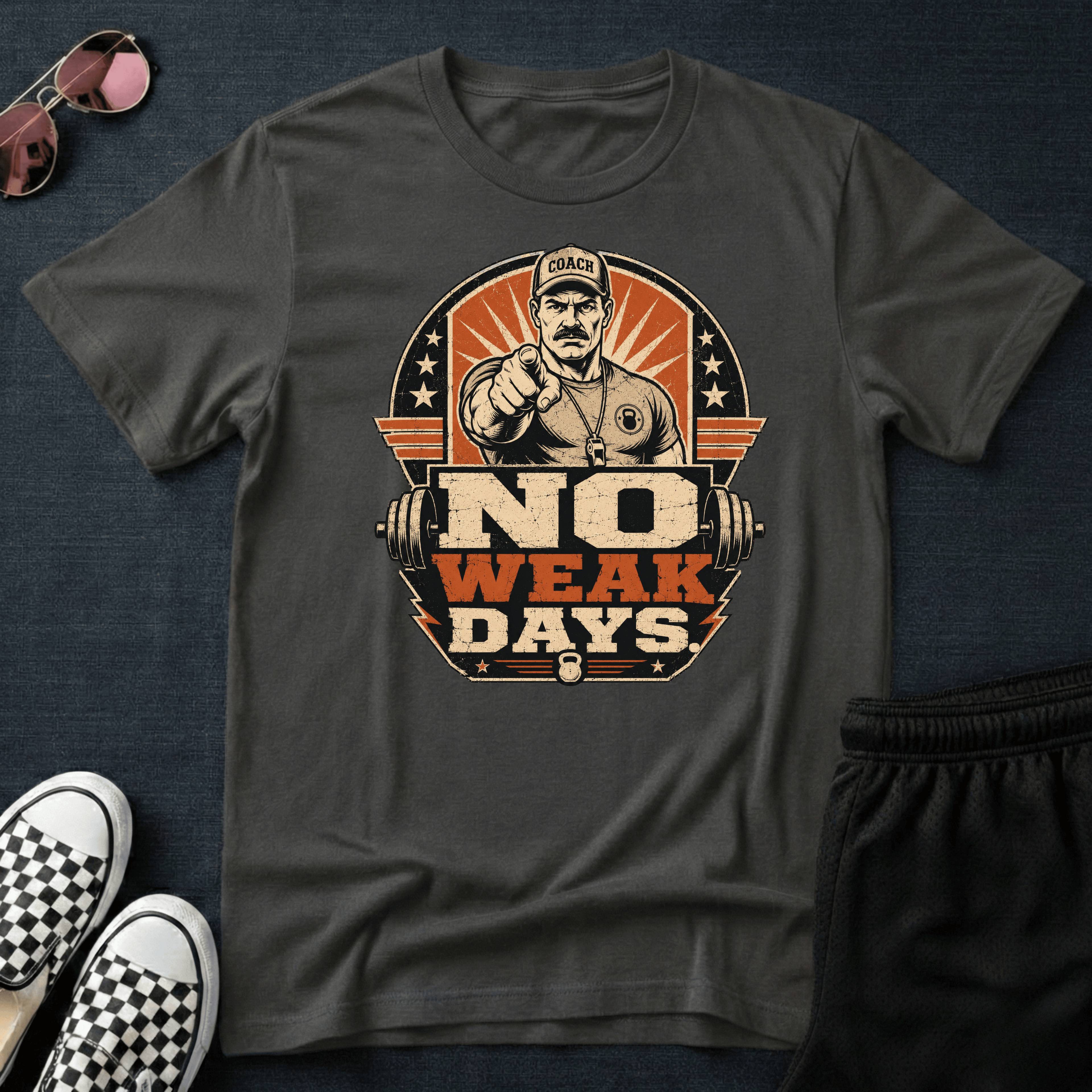 No weak days T-shirt