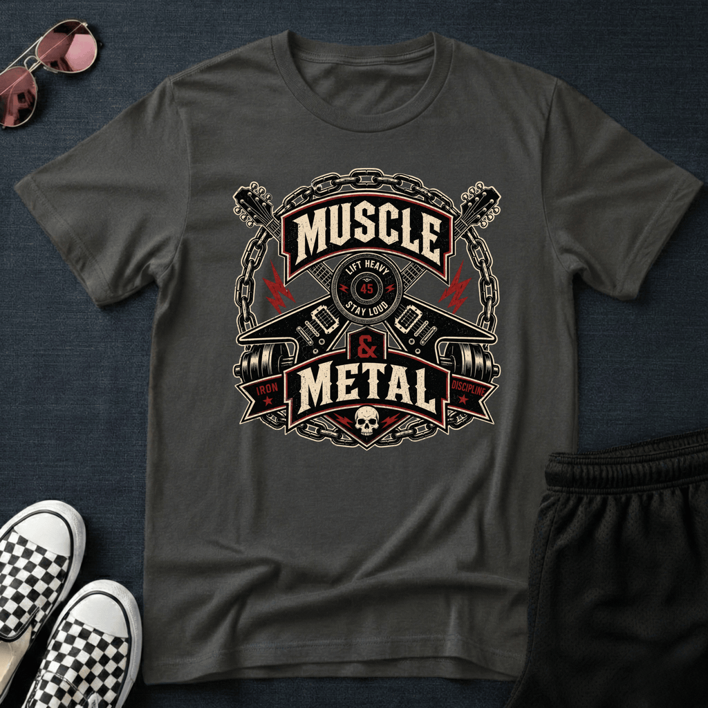 Muscle and metal T-shirt