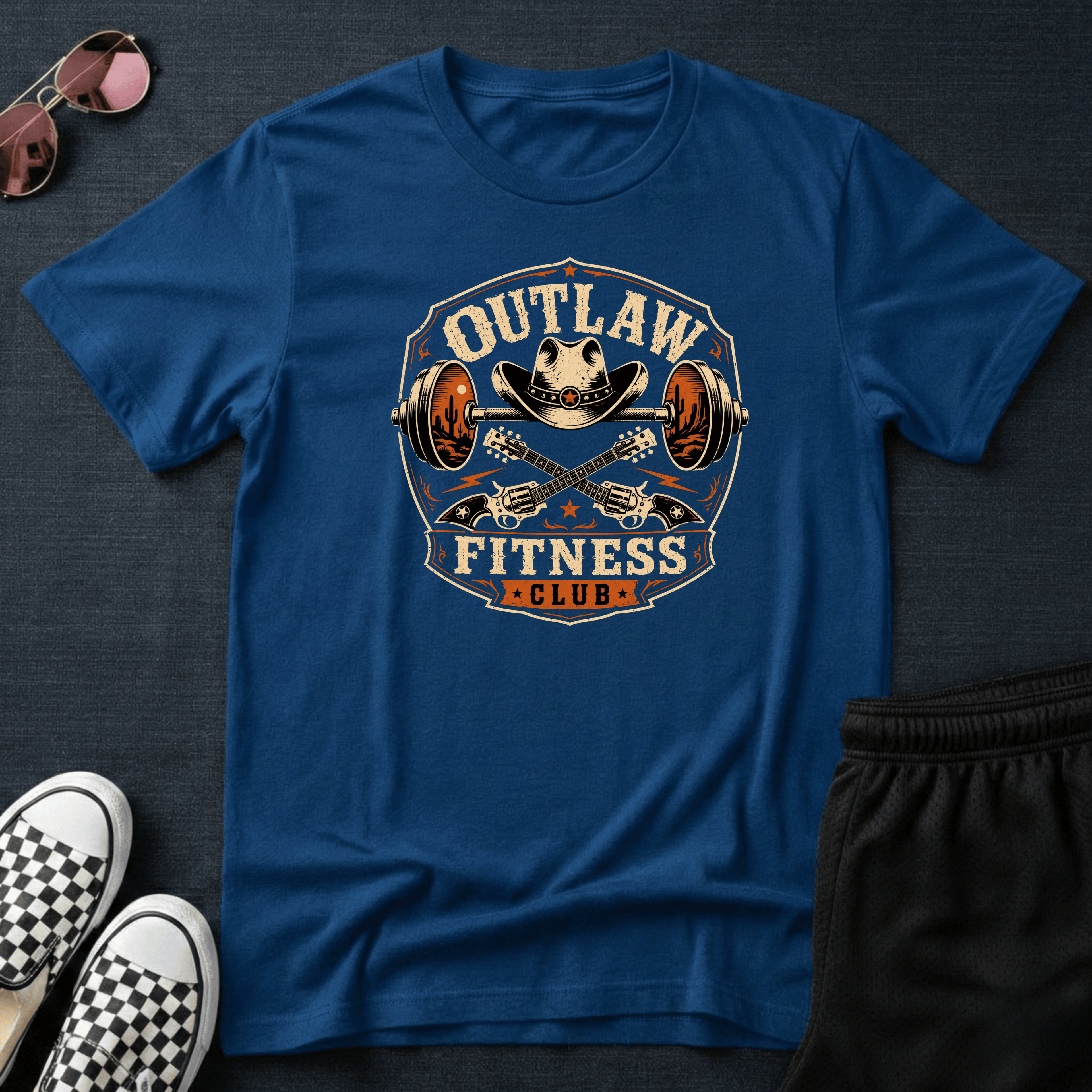 Outlaw fitness club T-shirt