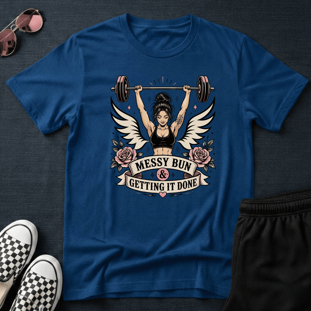 Messy bun T-shirt
