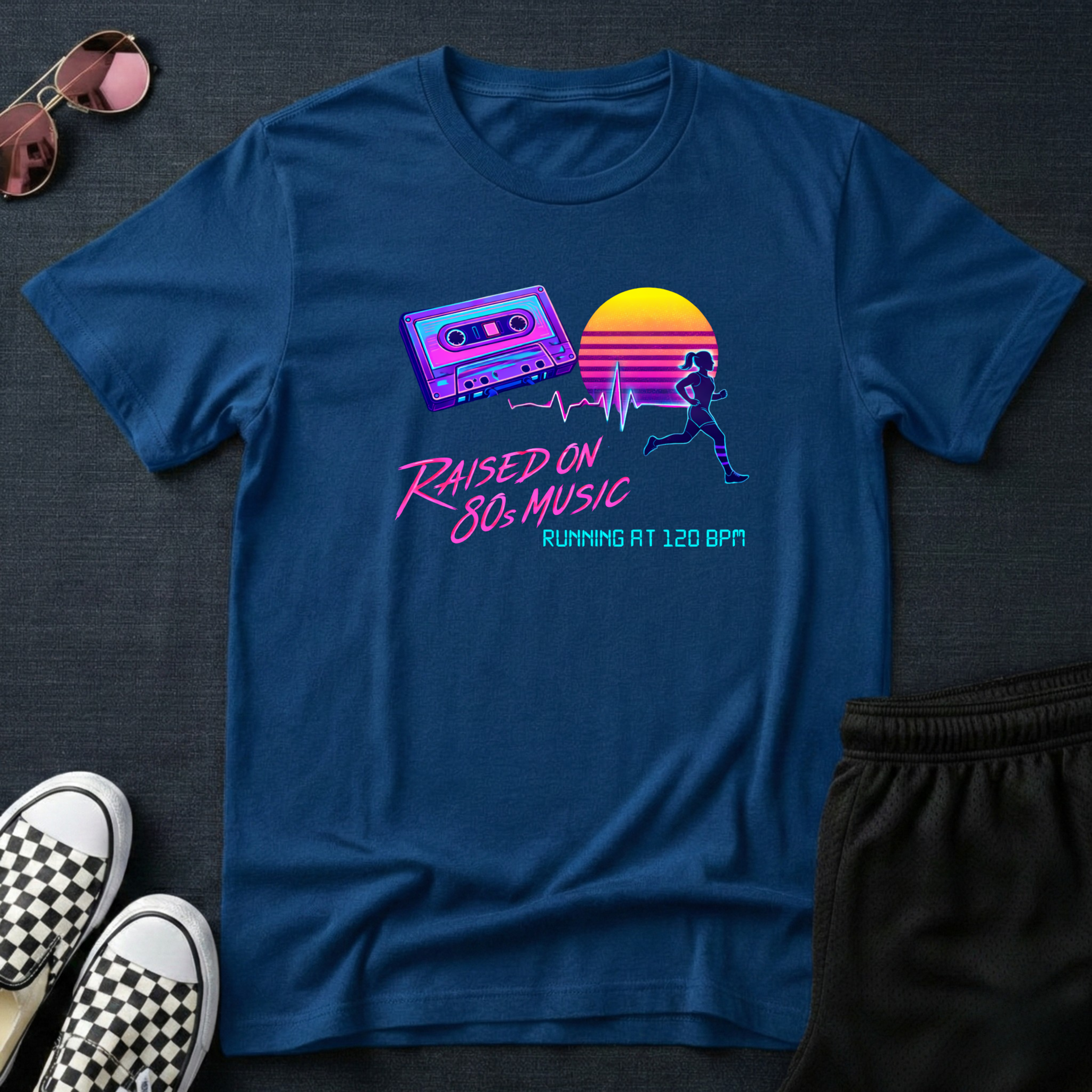 Raised on 80s music T-Shirt