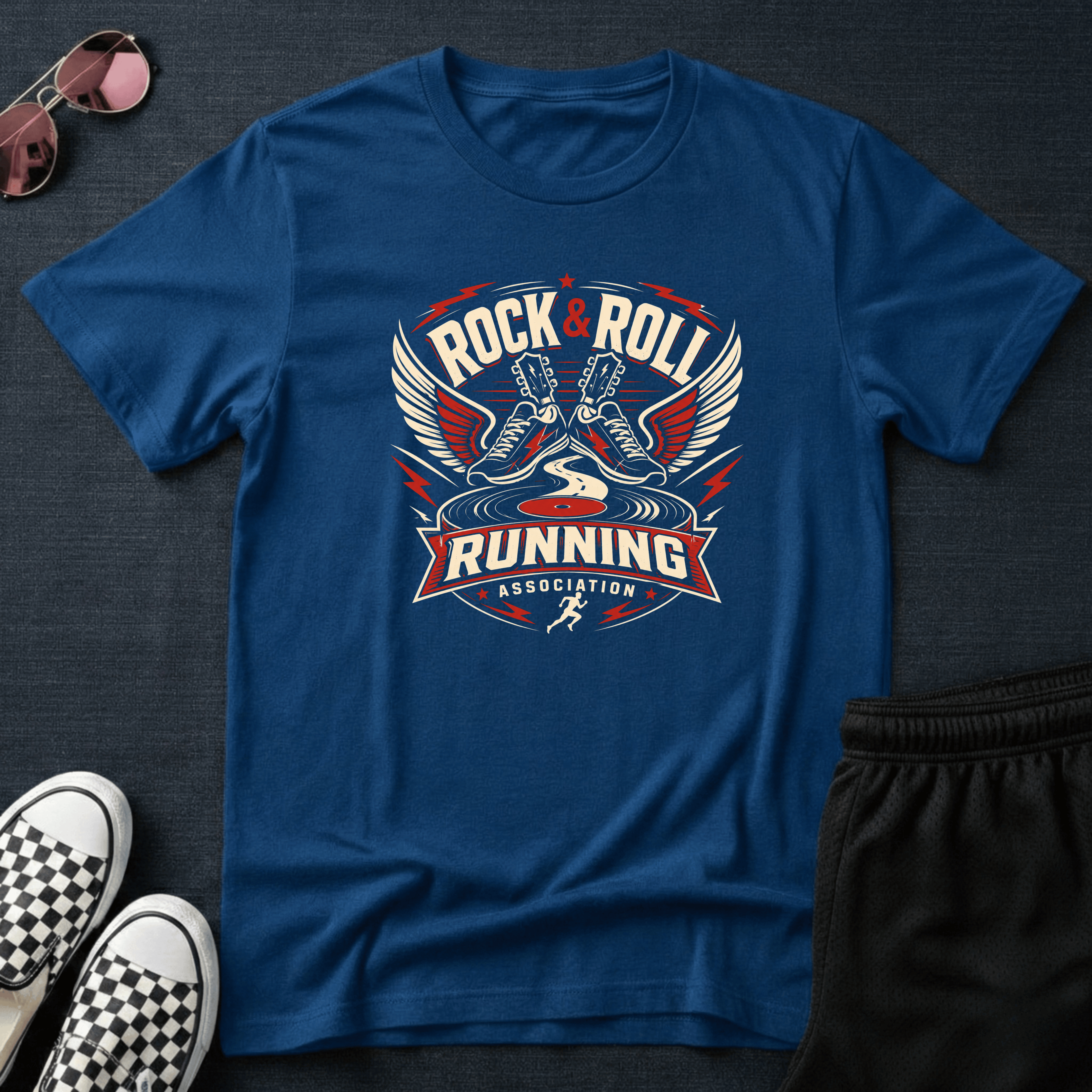 Rock & roll running T-shirt