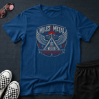 Miles and metal running T-shirt