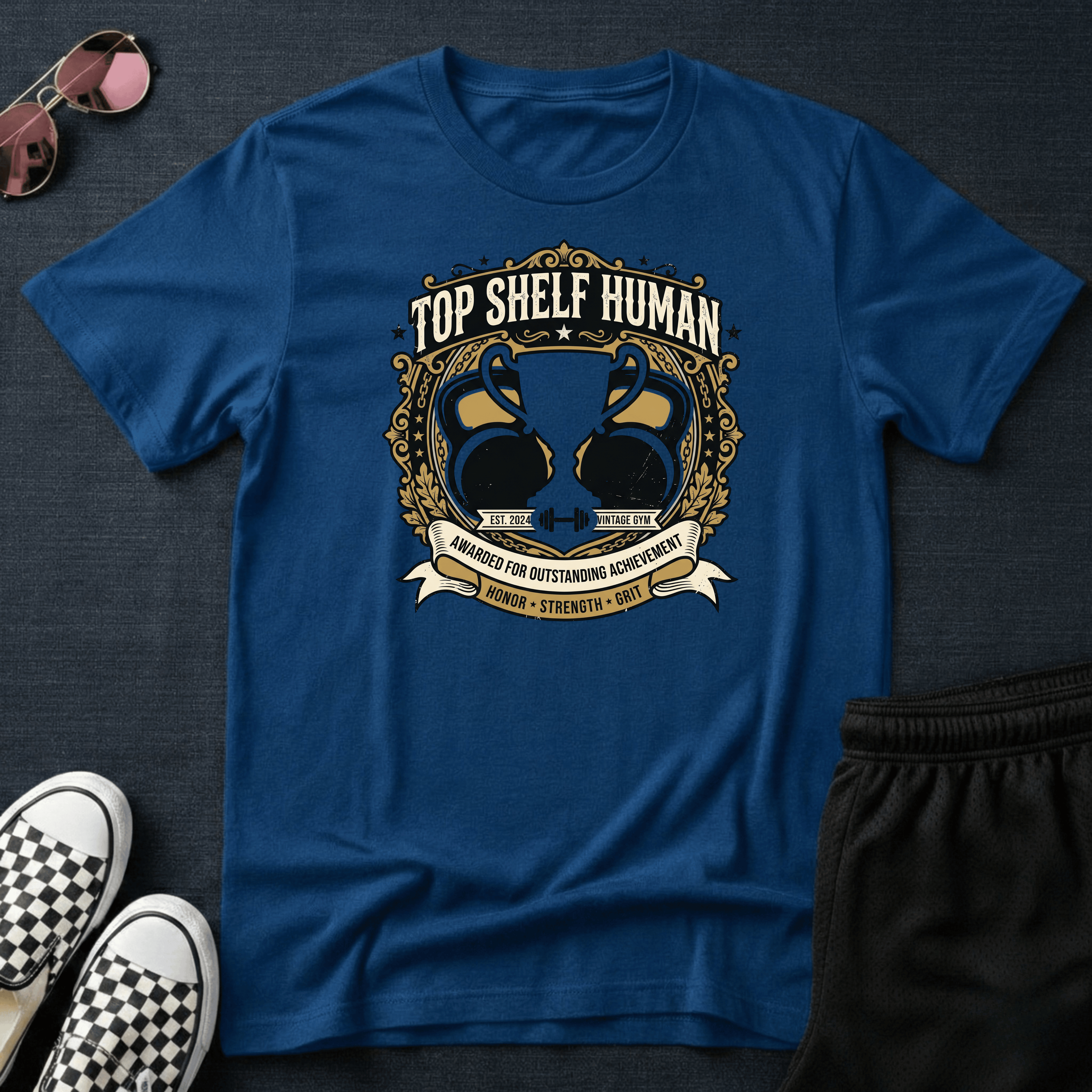 Top shelf human T-shirt