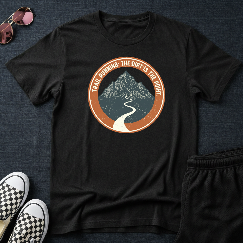 Trail running - The dirt is the point T-Shirt