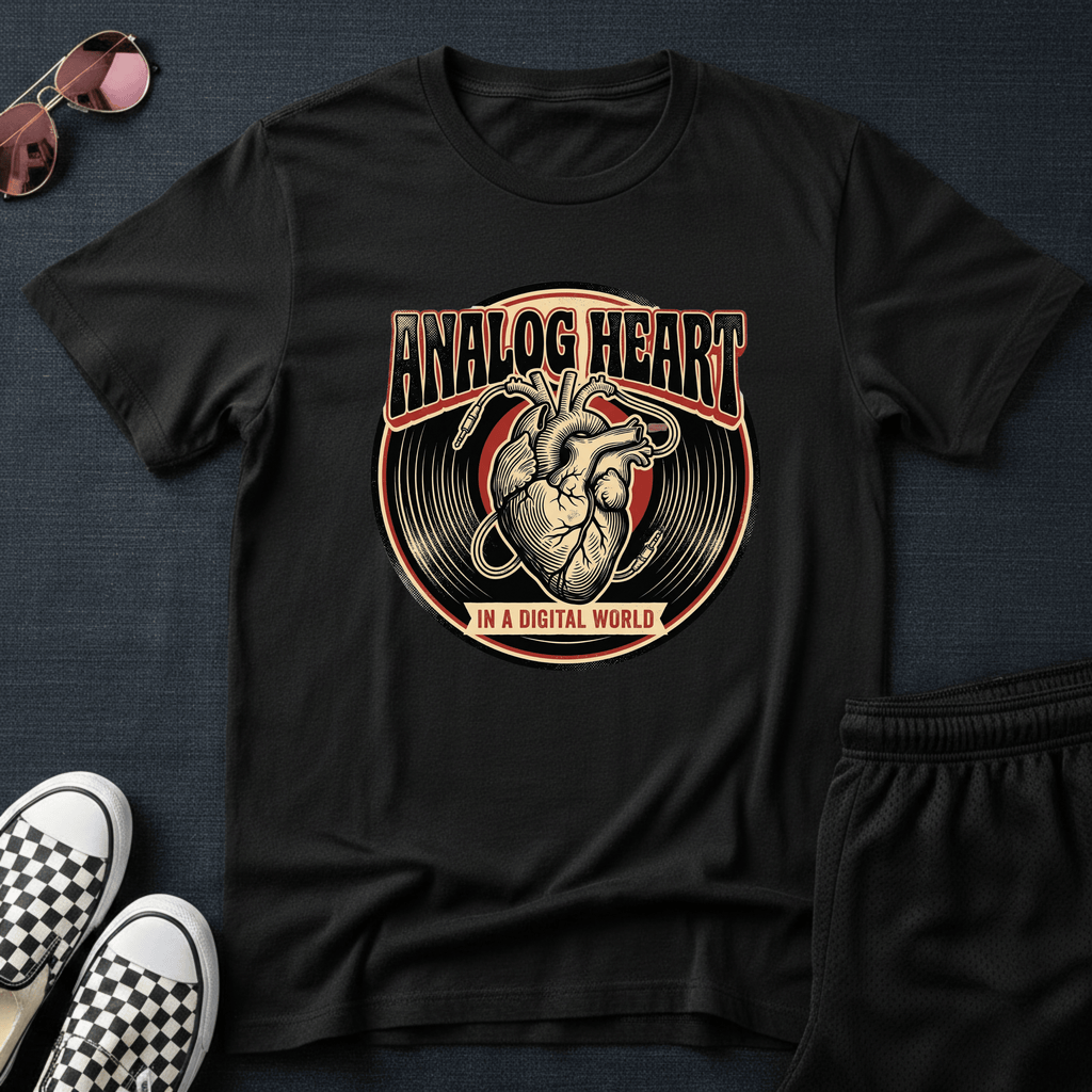 Analog heart T-shirt