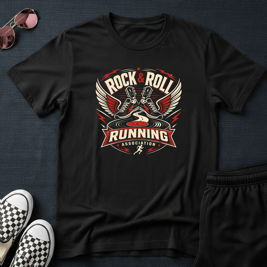 Rock & roll running T-shirt