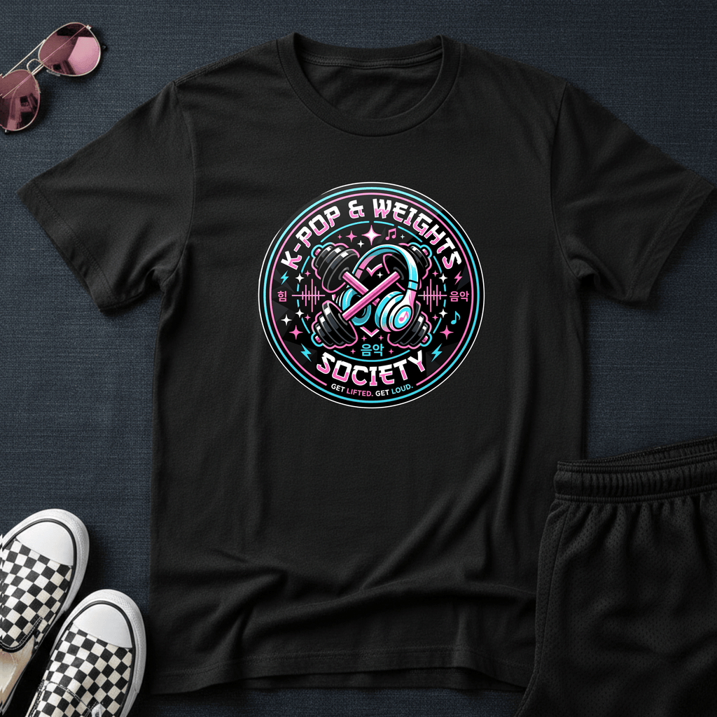 K-pop and weights T-shirt