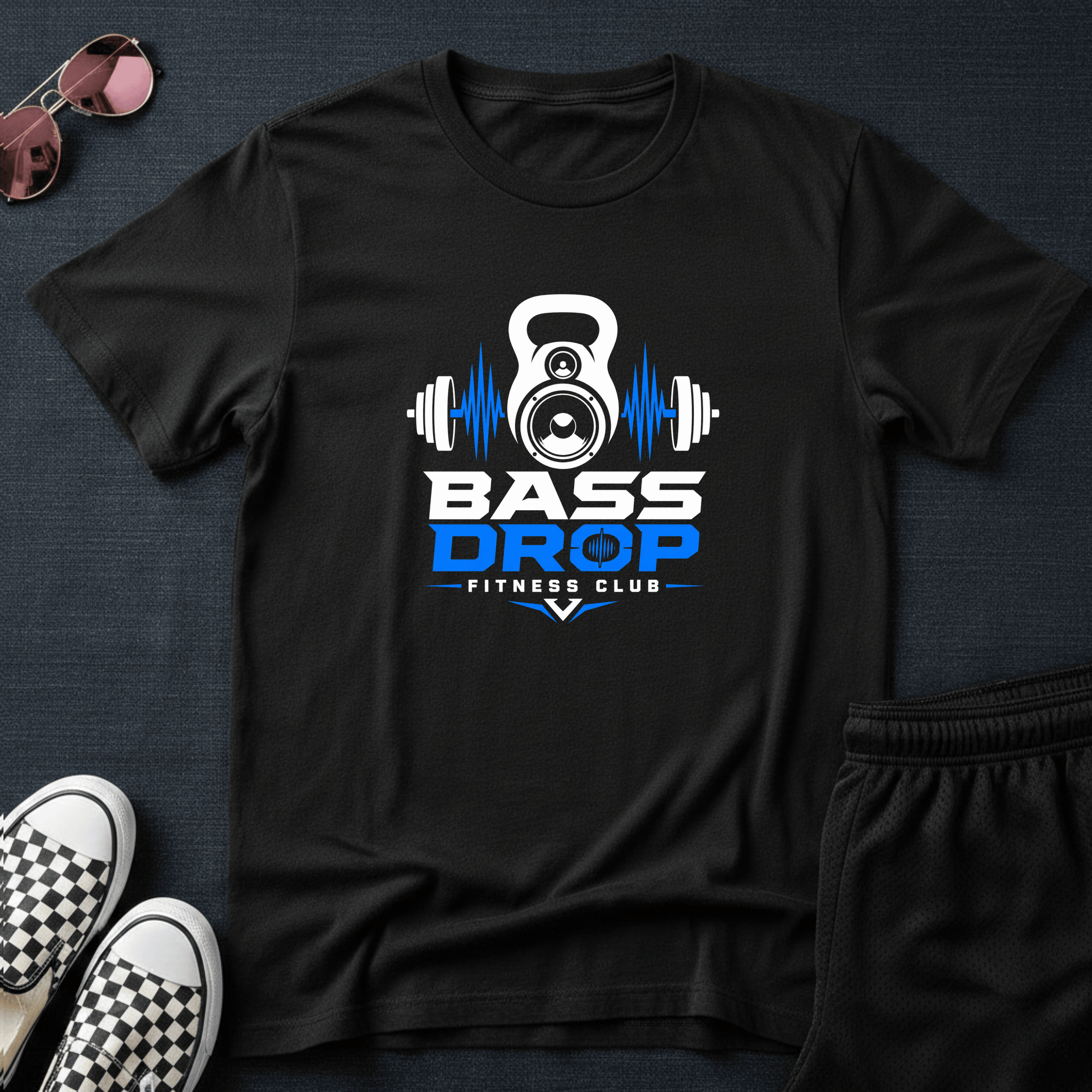 Bass drop fitness club T-shirt