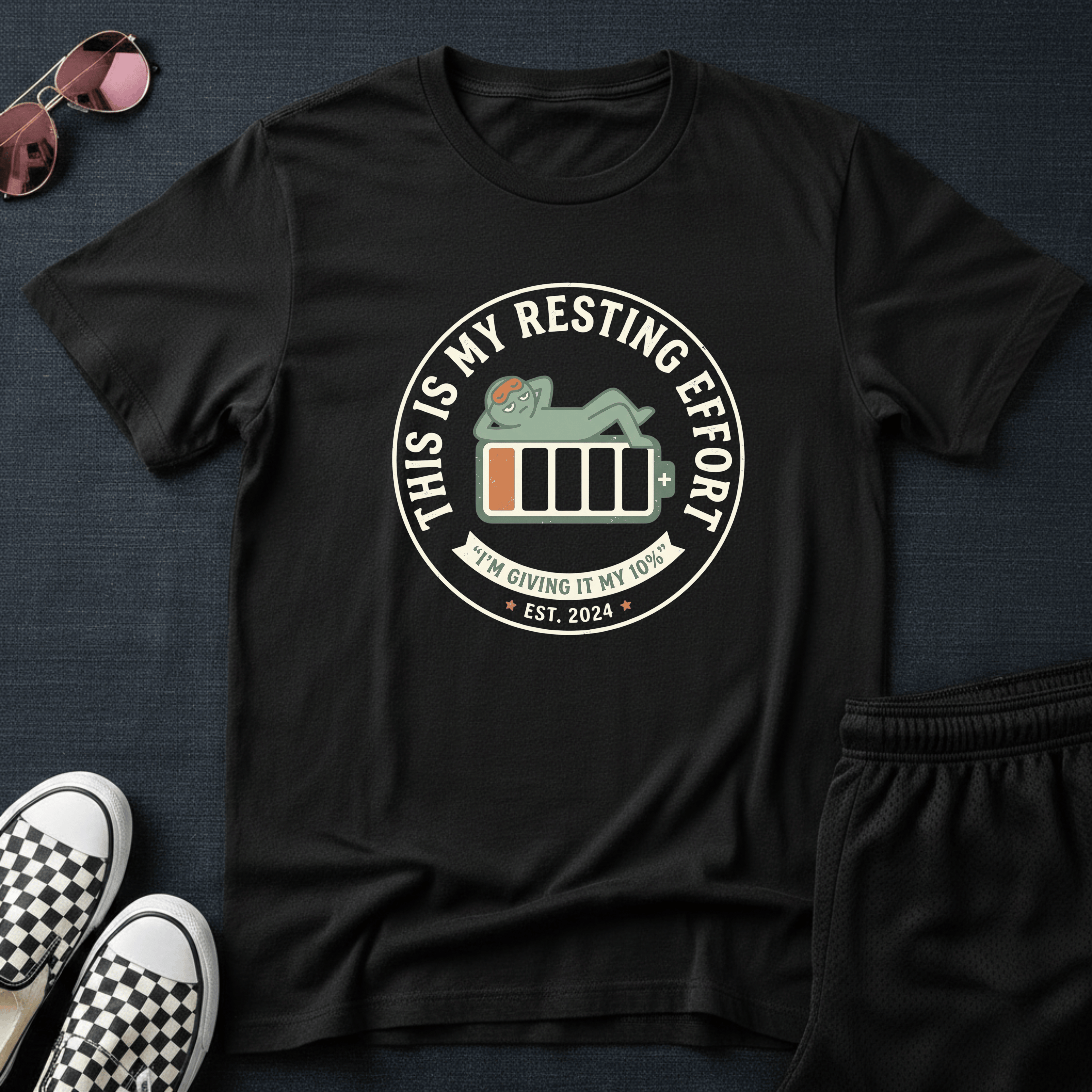 This is my resting effort T-shirt