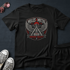 Miles and metal running T-shirt