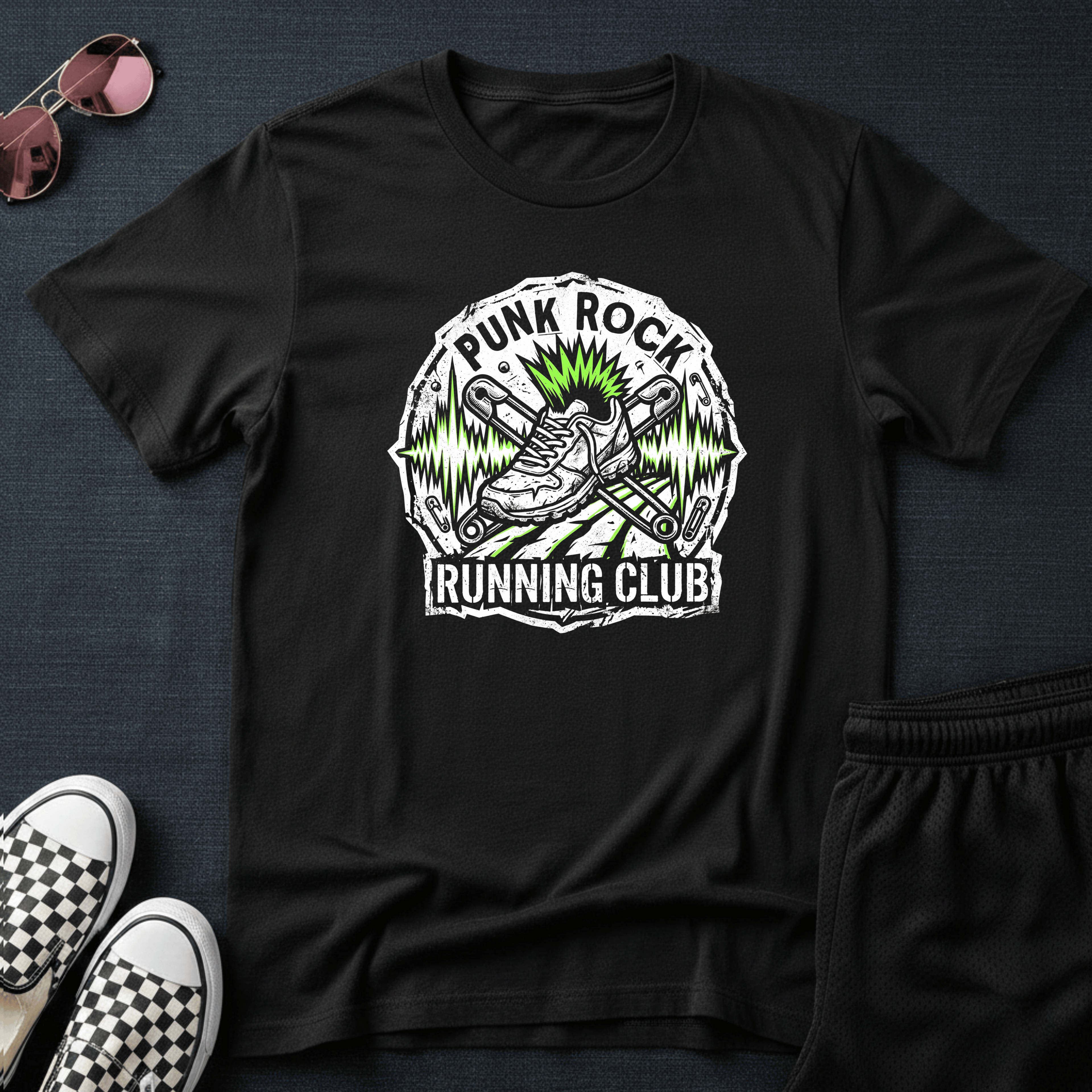 Punk rock running club T-shirt