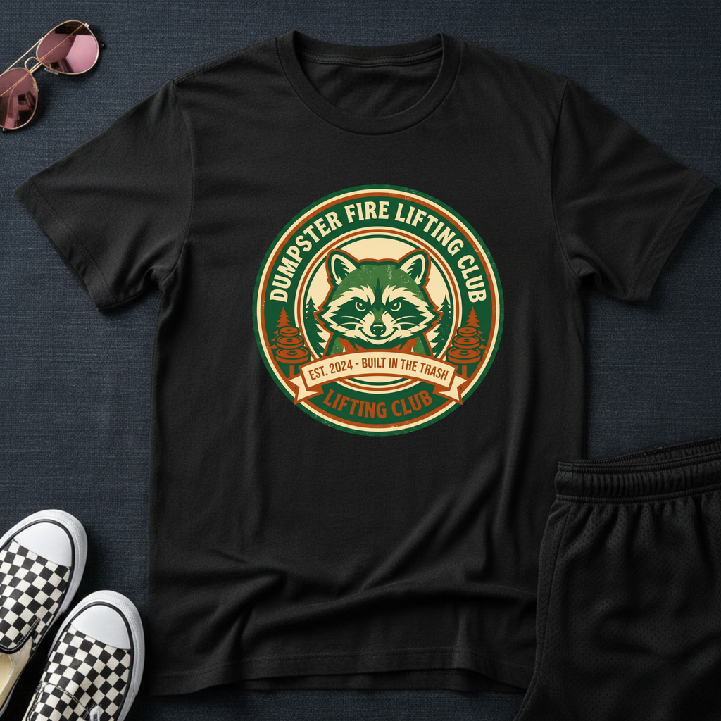 Dumpster Fire lifting club T-Shirt