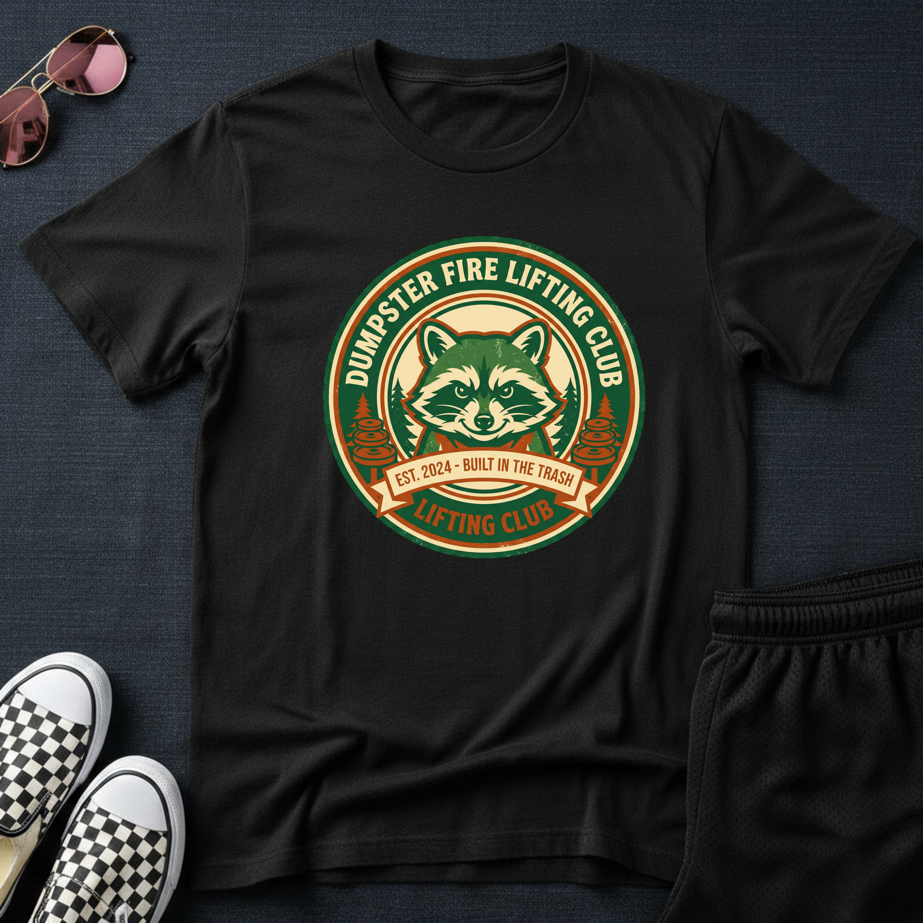 Dumpster Fire lifting club T-Shirt