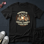 Powered by Coffe, Cardio and classic rock T-Shirt