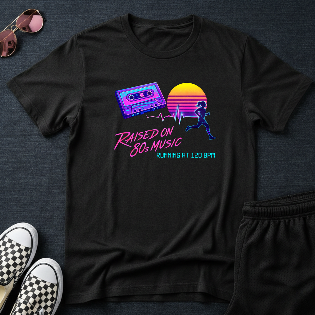 Raised on 80s music T-Shirt
