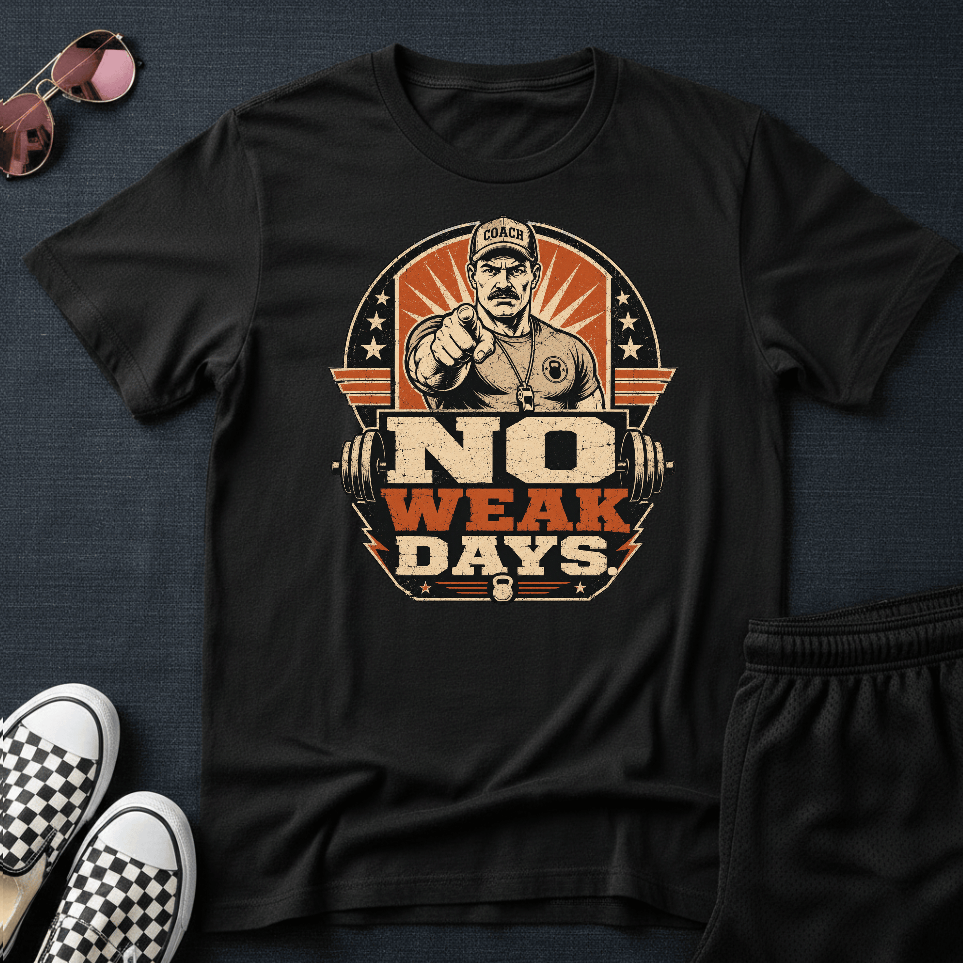 No weak days T-shirt