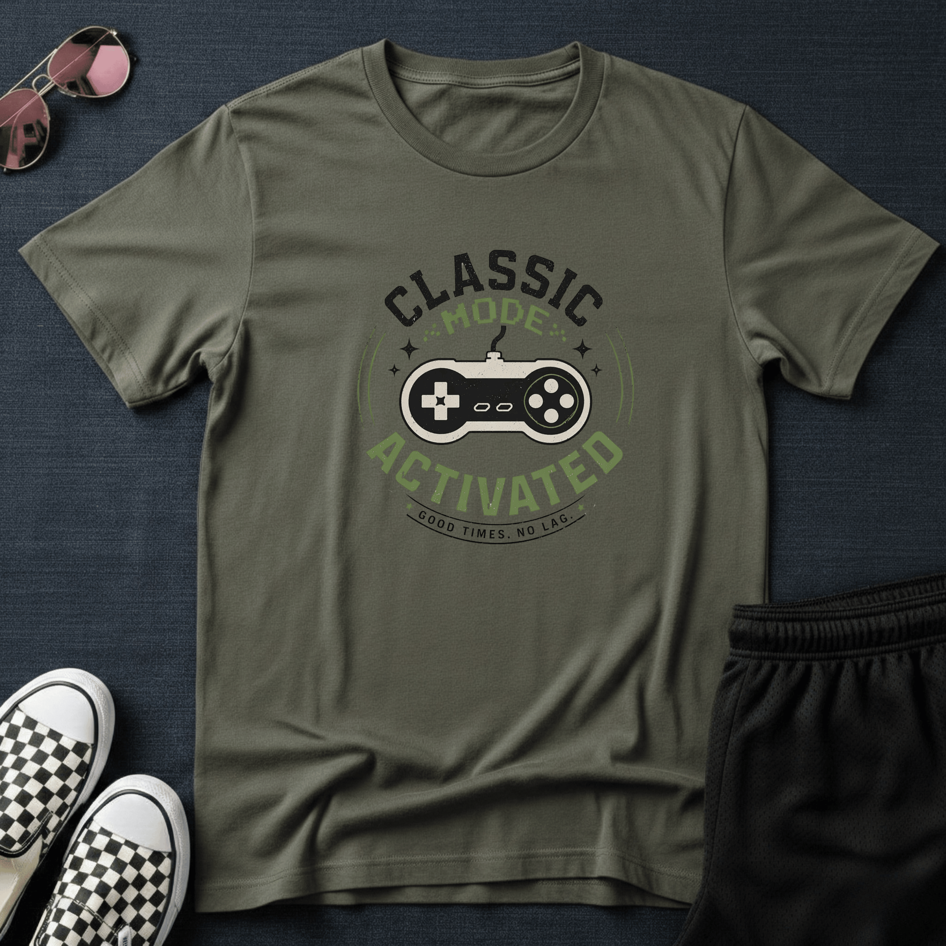 Classic mode activated T-shirt