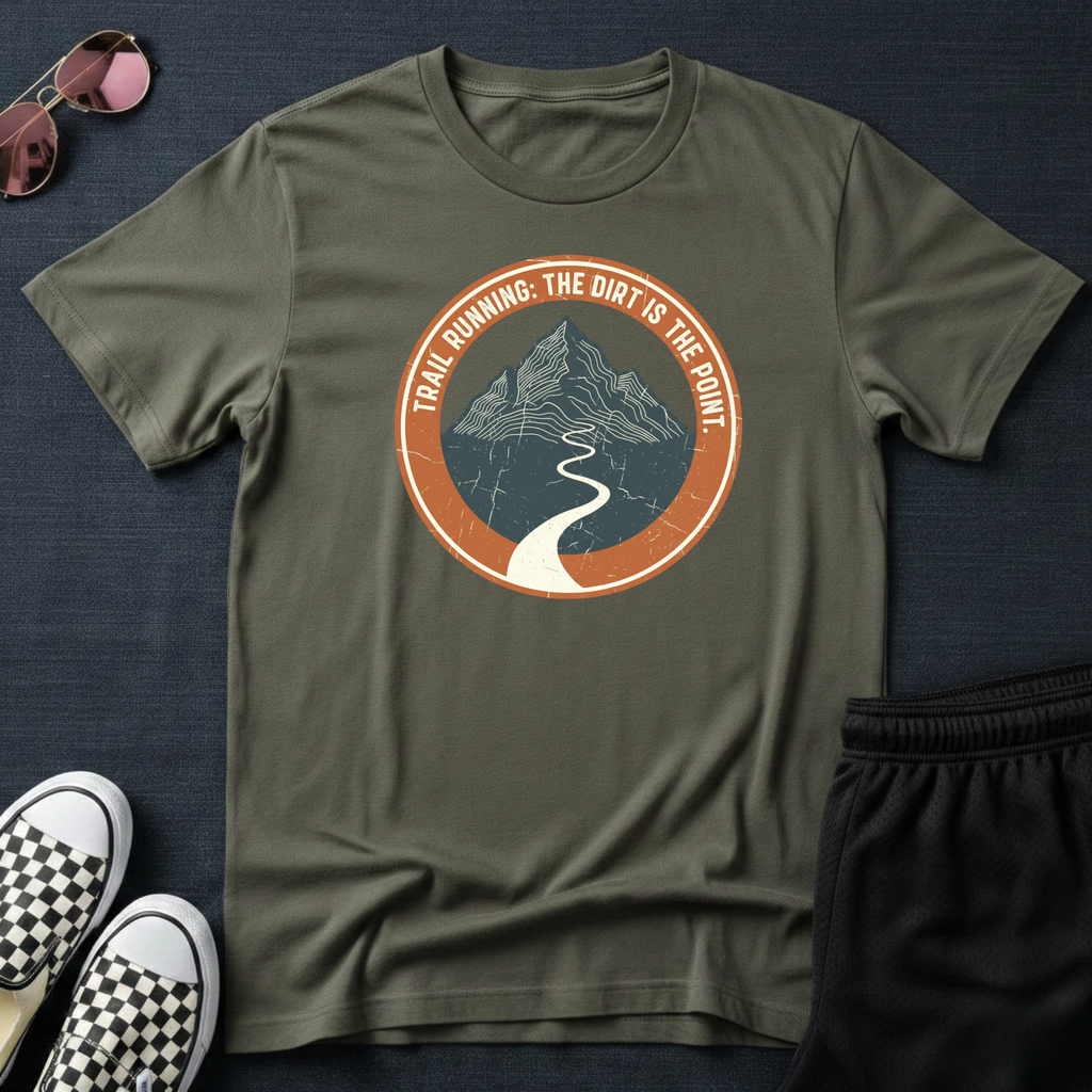 Trail running - The dirt is the point T-Shirt
