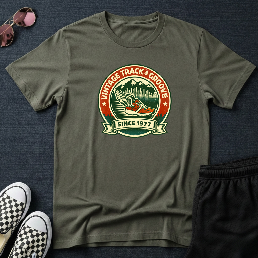 Vintage track and groove T-Shirt