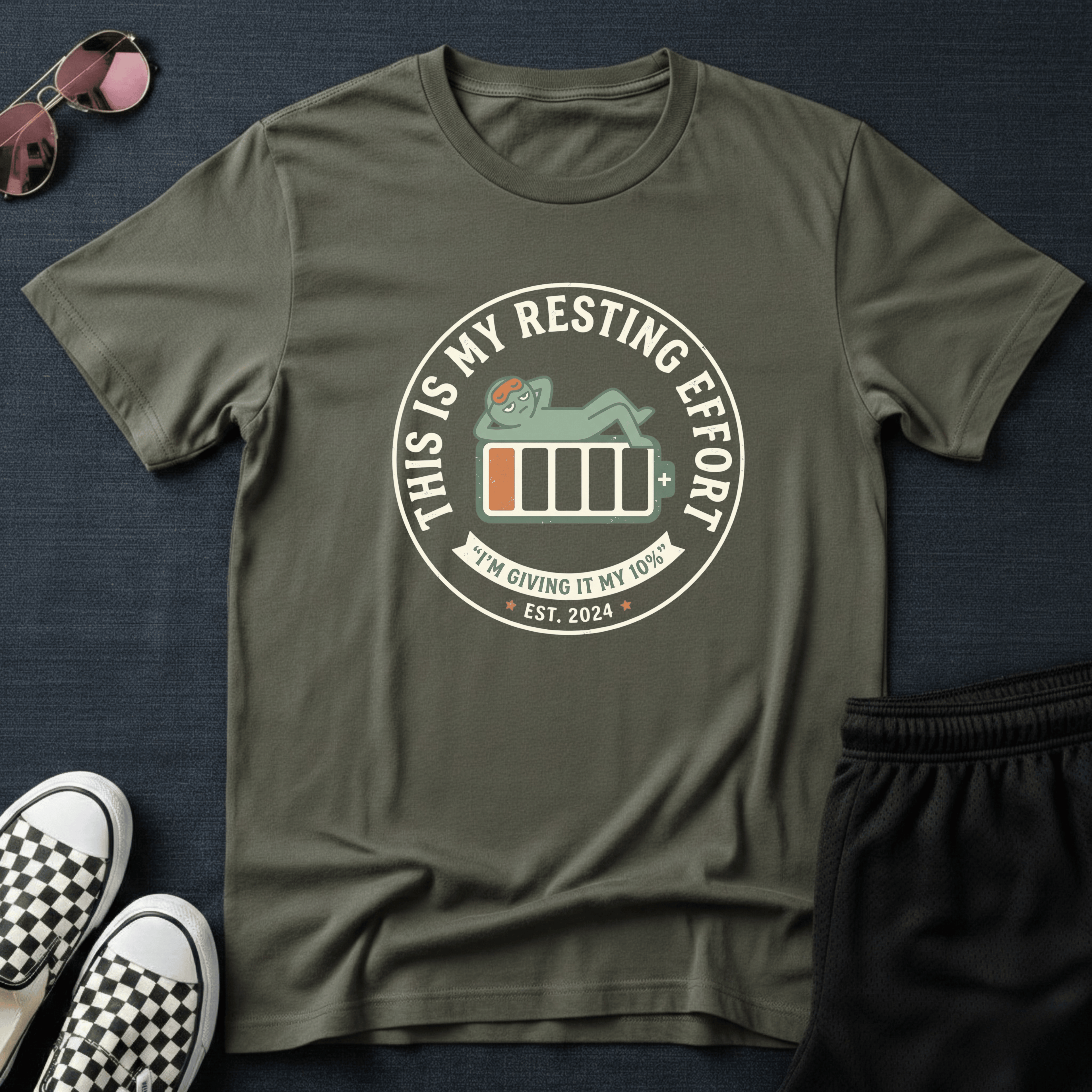 This is my resting effort T-shirt