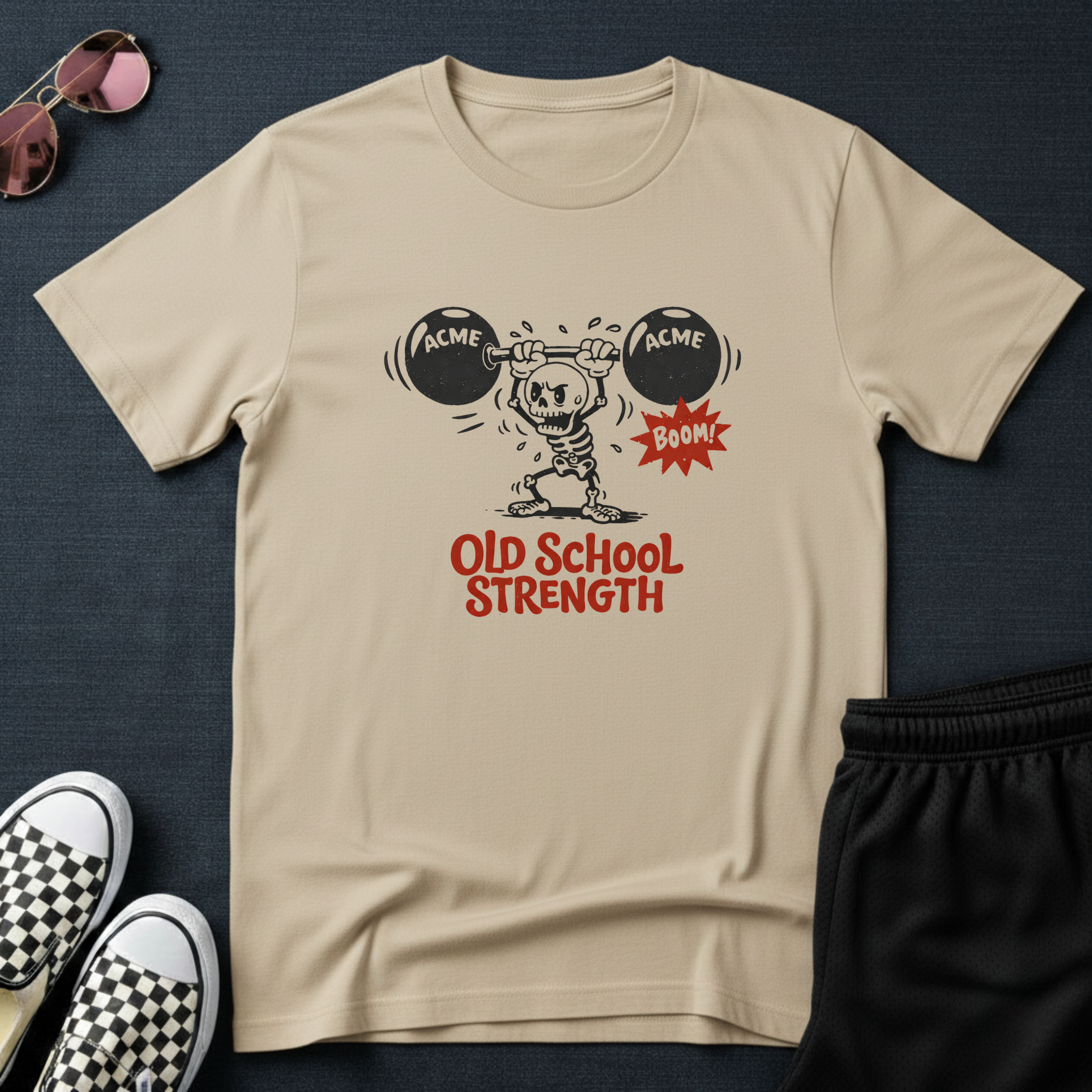 Old school strength cartoon T-Shirt