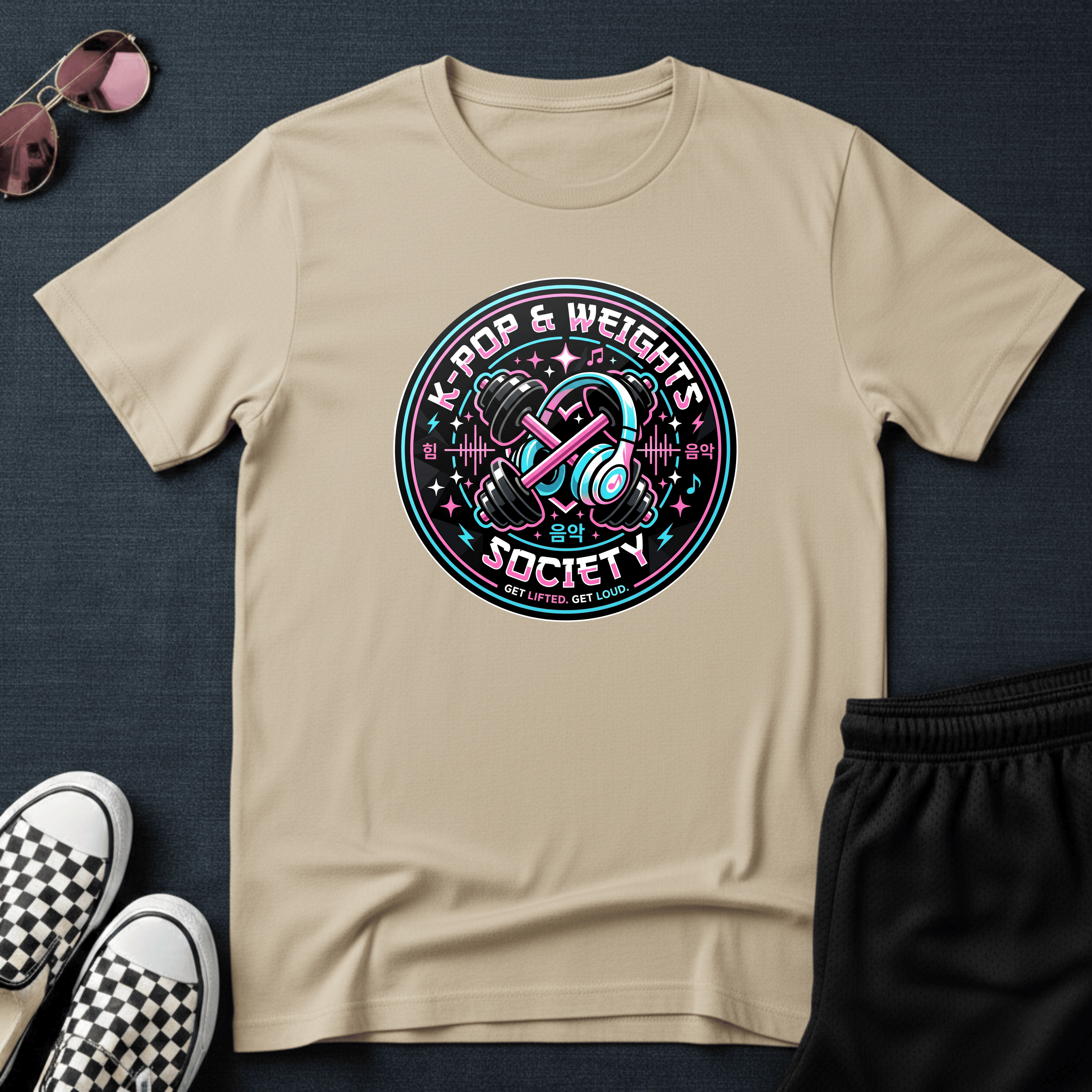 K-pop and weights T-shirt
