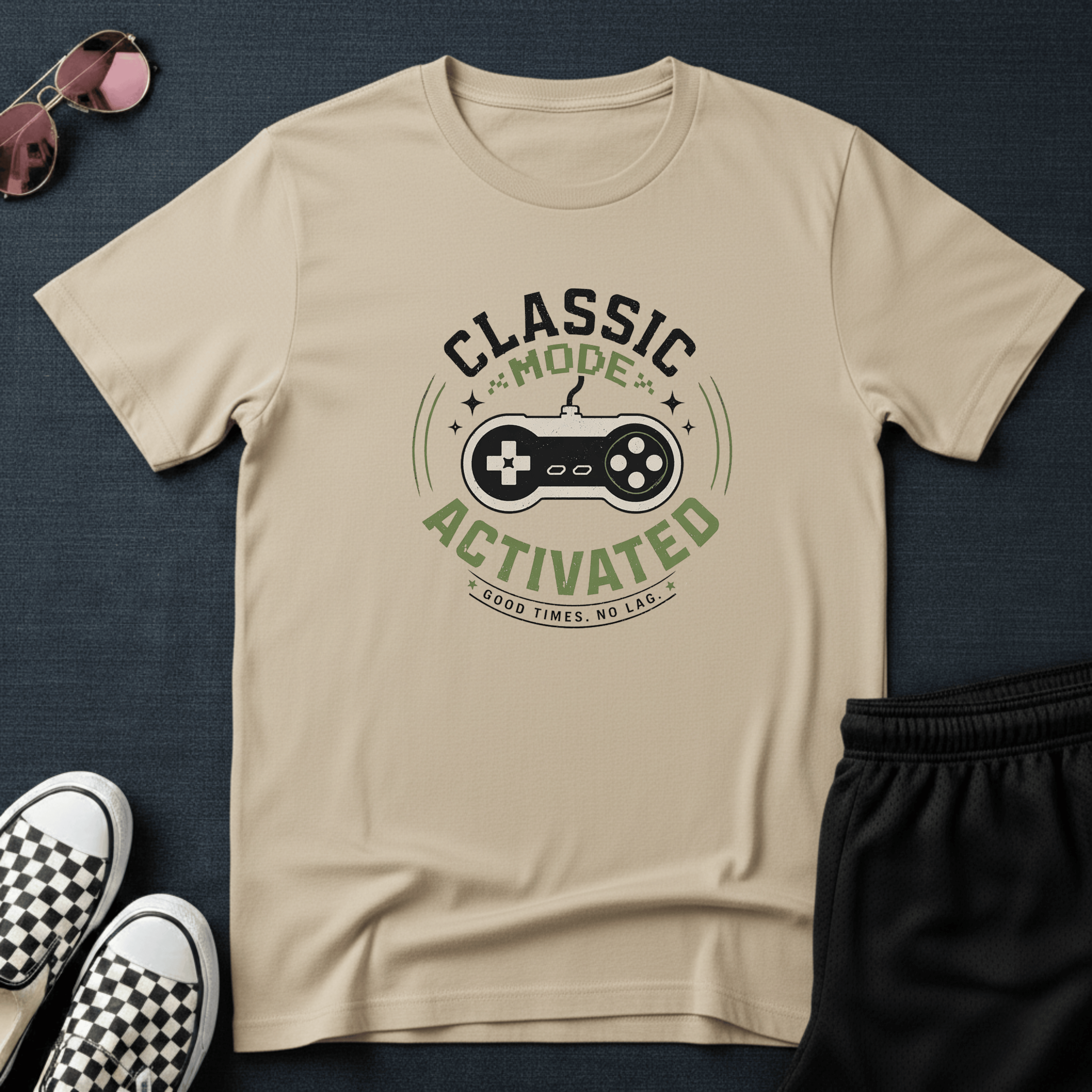 Classic mode activated T-shirt