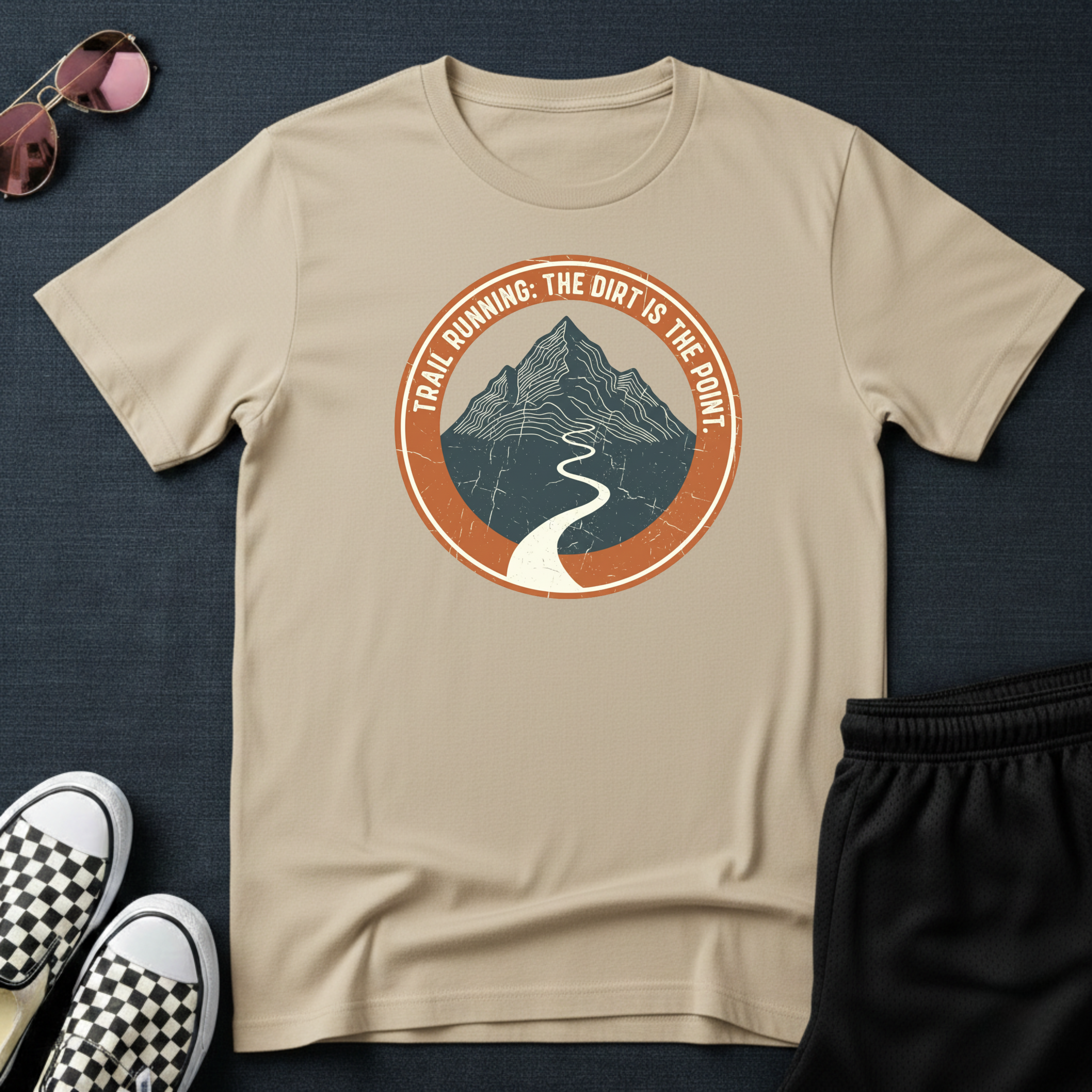 Trail running - The dirt is the point T-Shirt