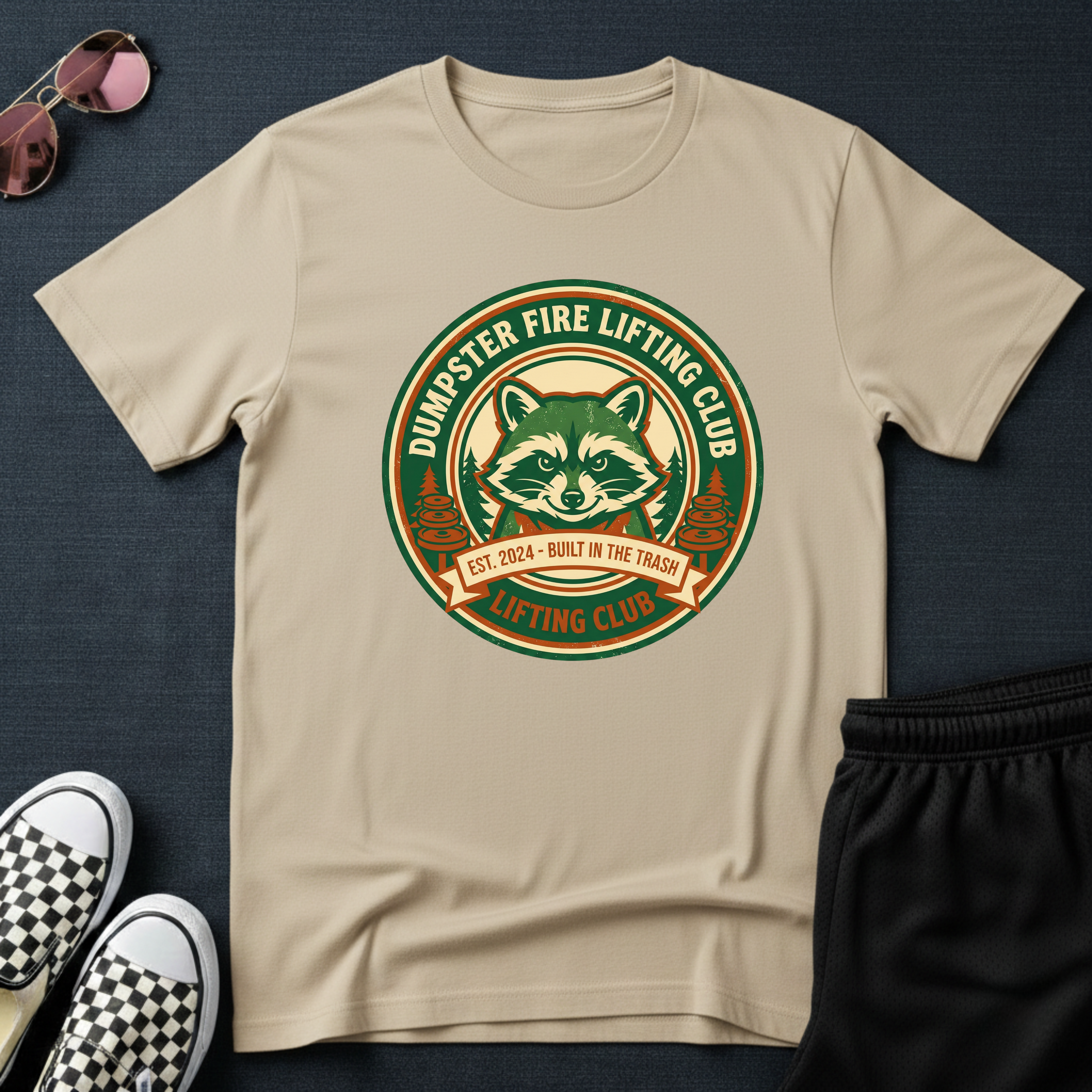 Dumpster Fire lifting club T-Shirt