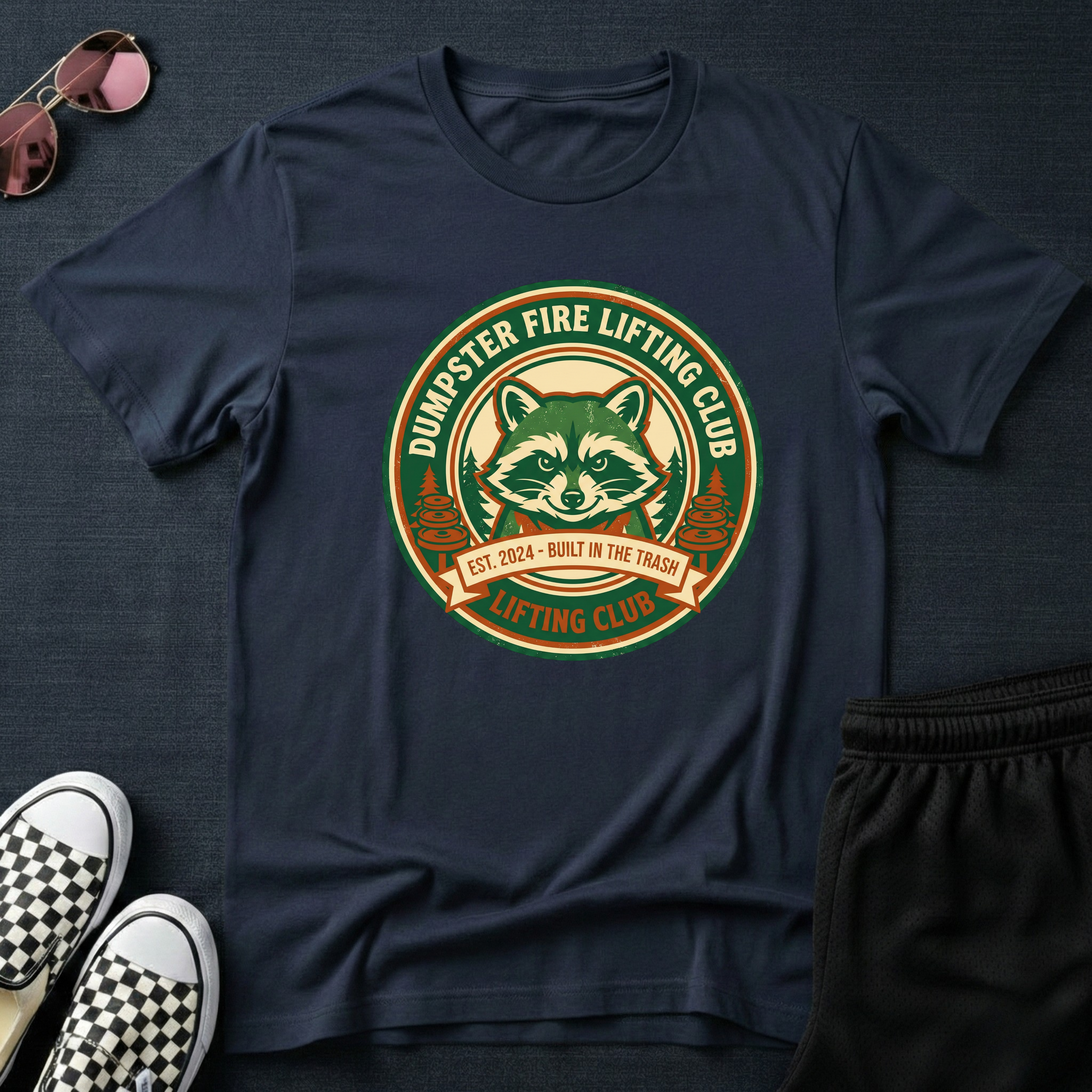 Dumpster Fire lifting club T-Shirt