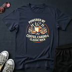 Powered by Coffe, Cardio and classic rock T-Shirt