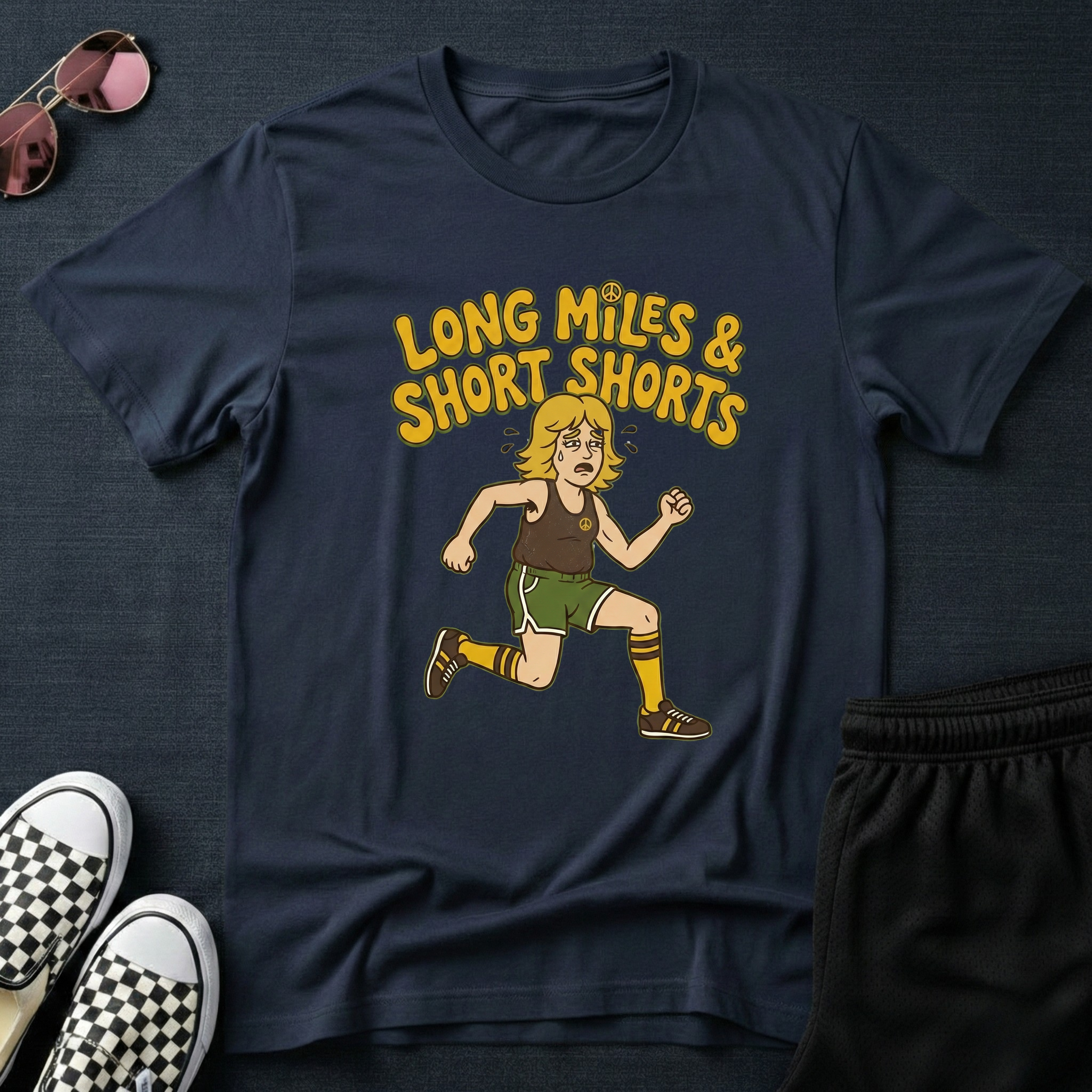 Long Miles, short shorts F T-Shirt