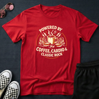 Powered by Coffe, Cardio and classic rock T-Shirt