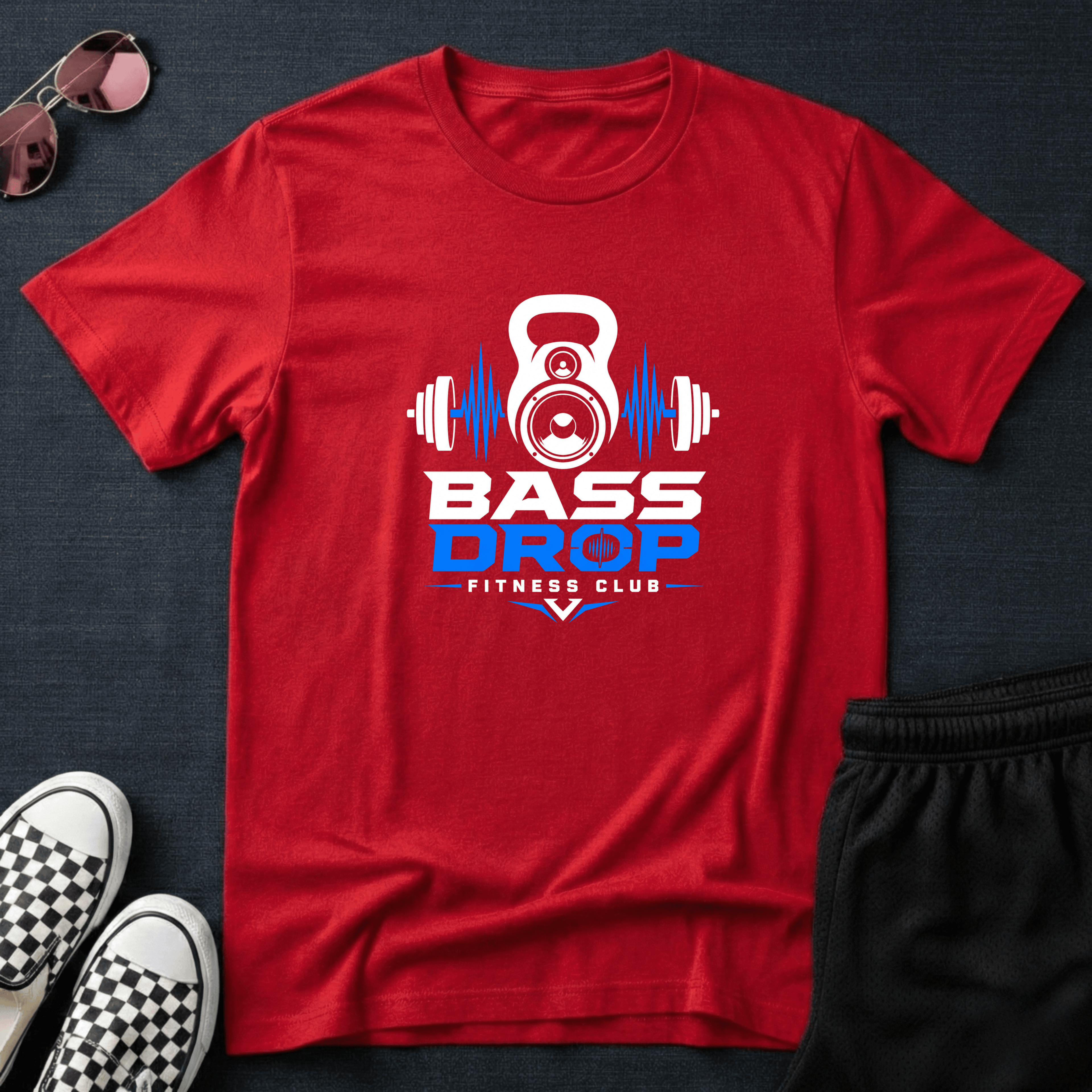 Bass drop fitness club T-shirt