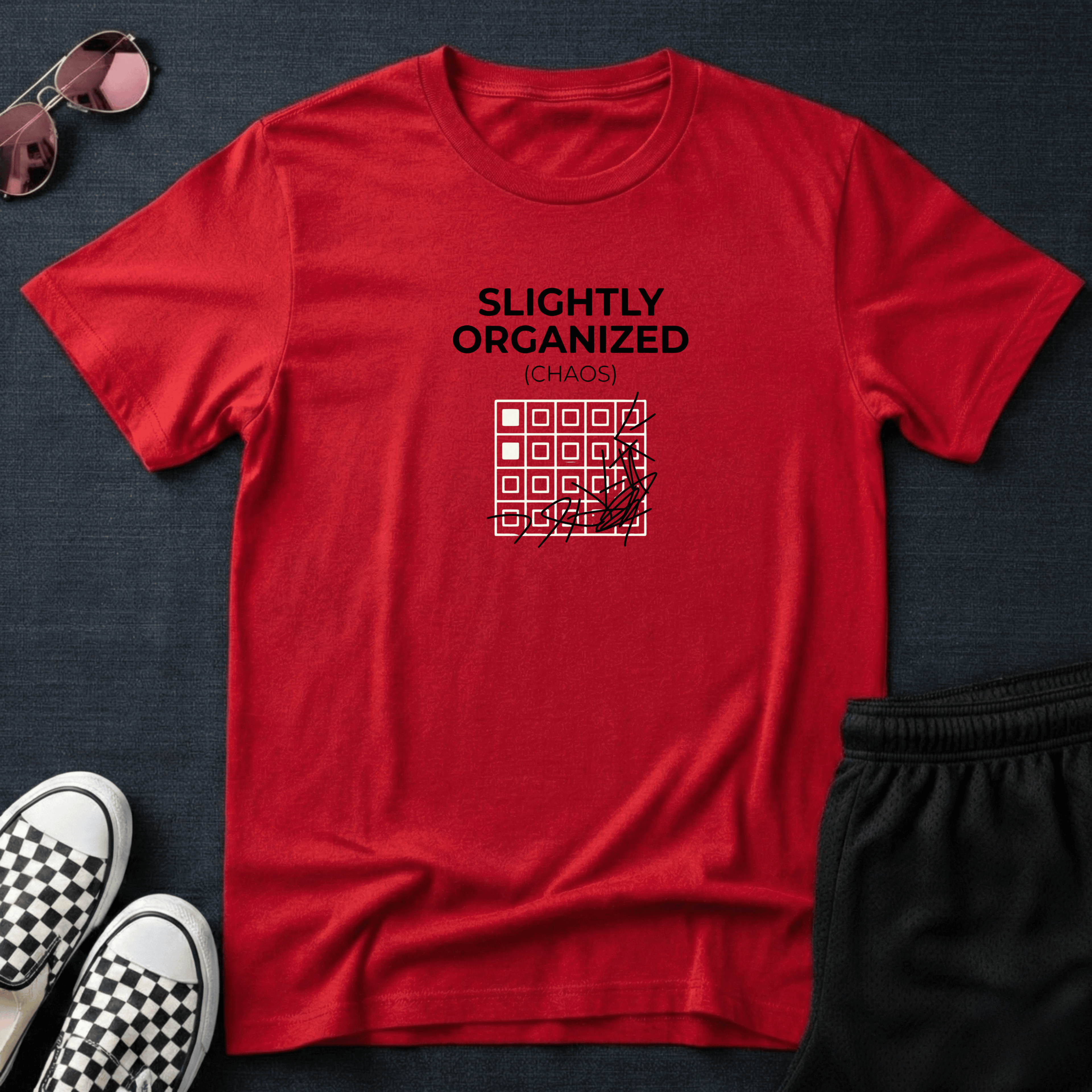 Slightly organized T-shirt