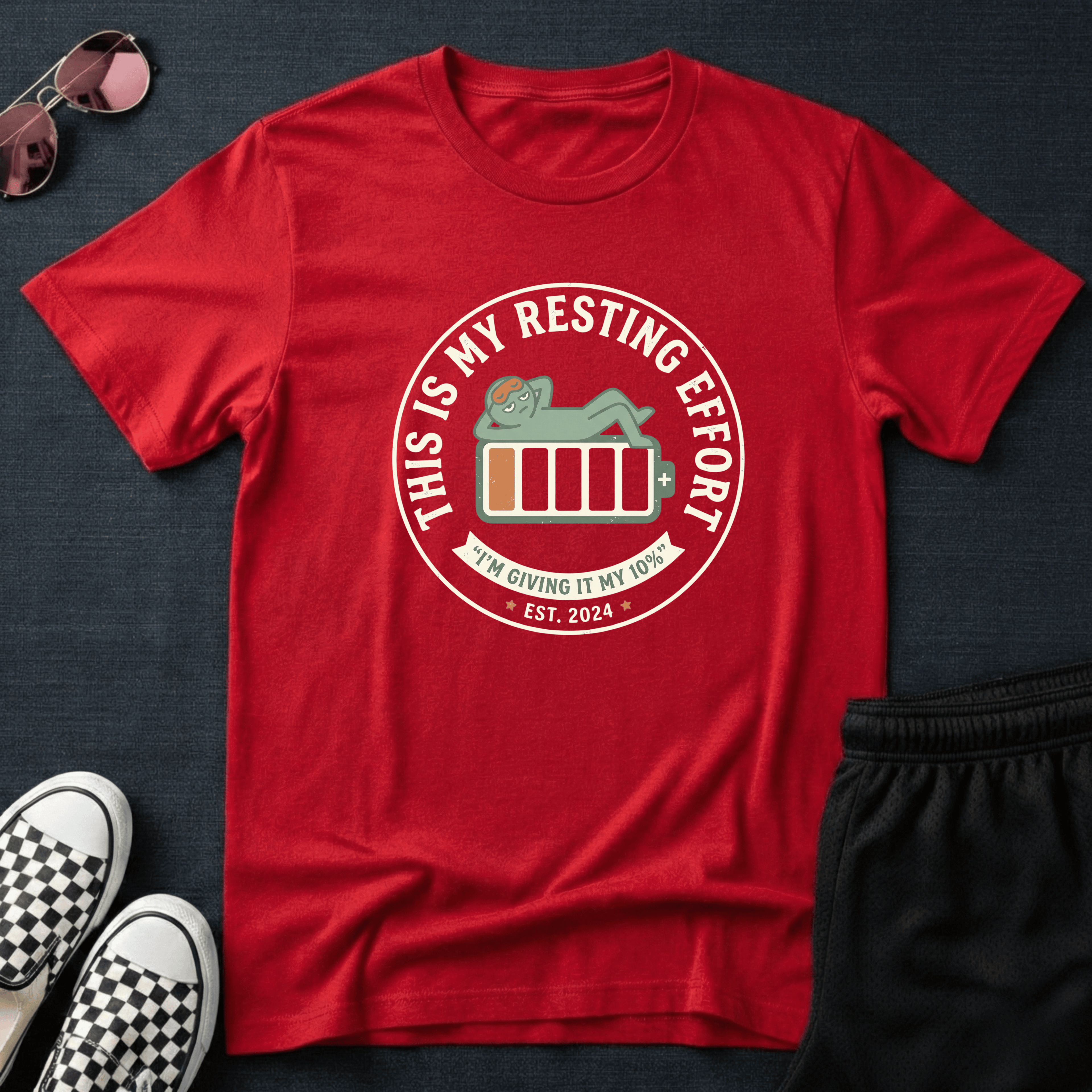 This is my resting effort T-shirt