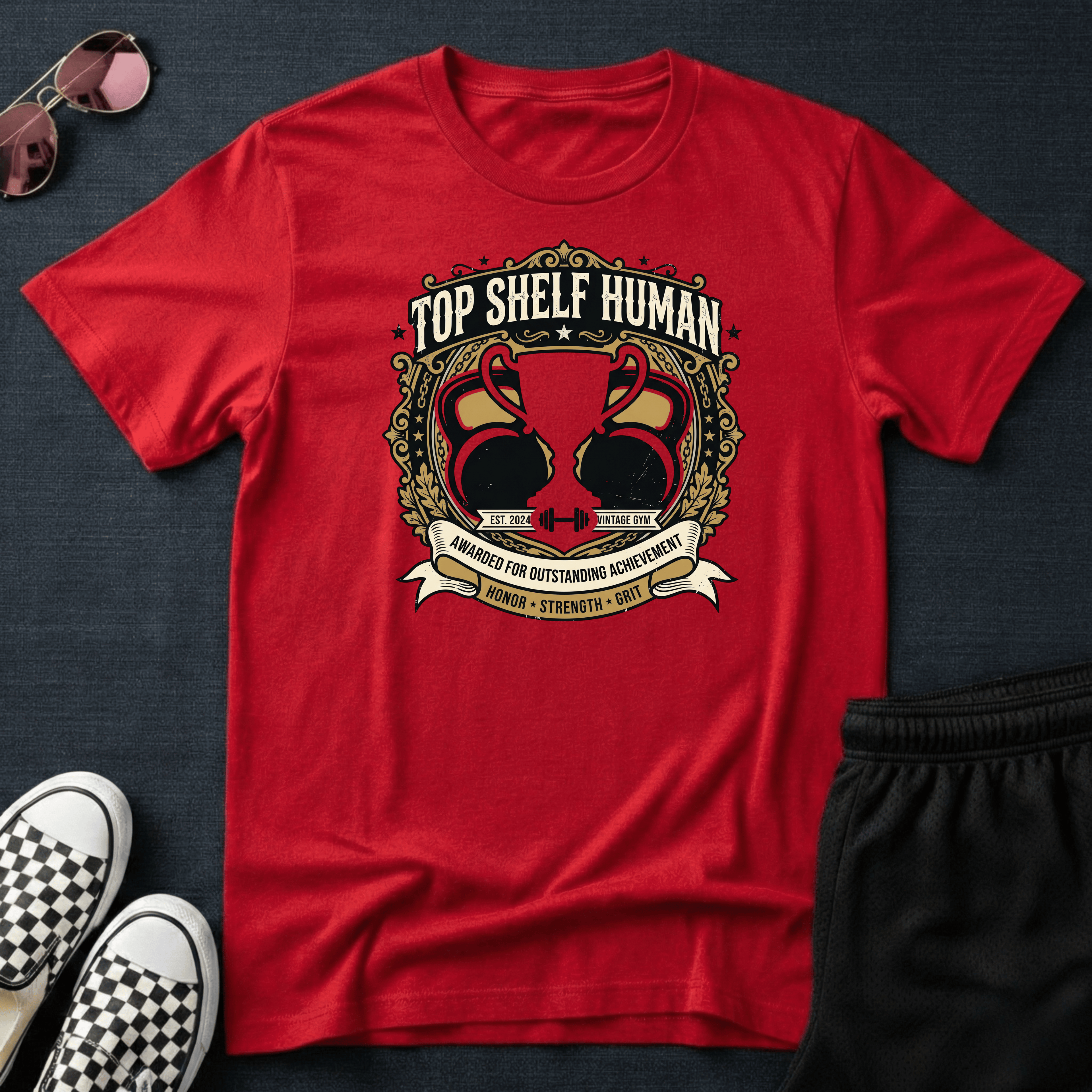Top shelf human T-shirt