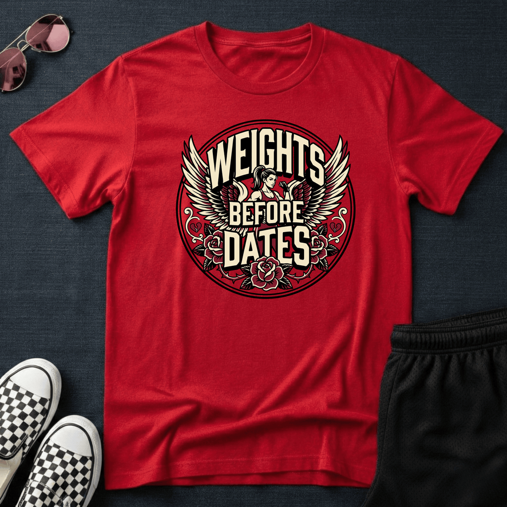 Weights before dates T-shirt